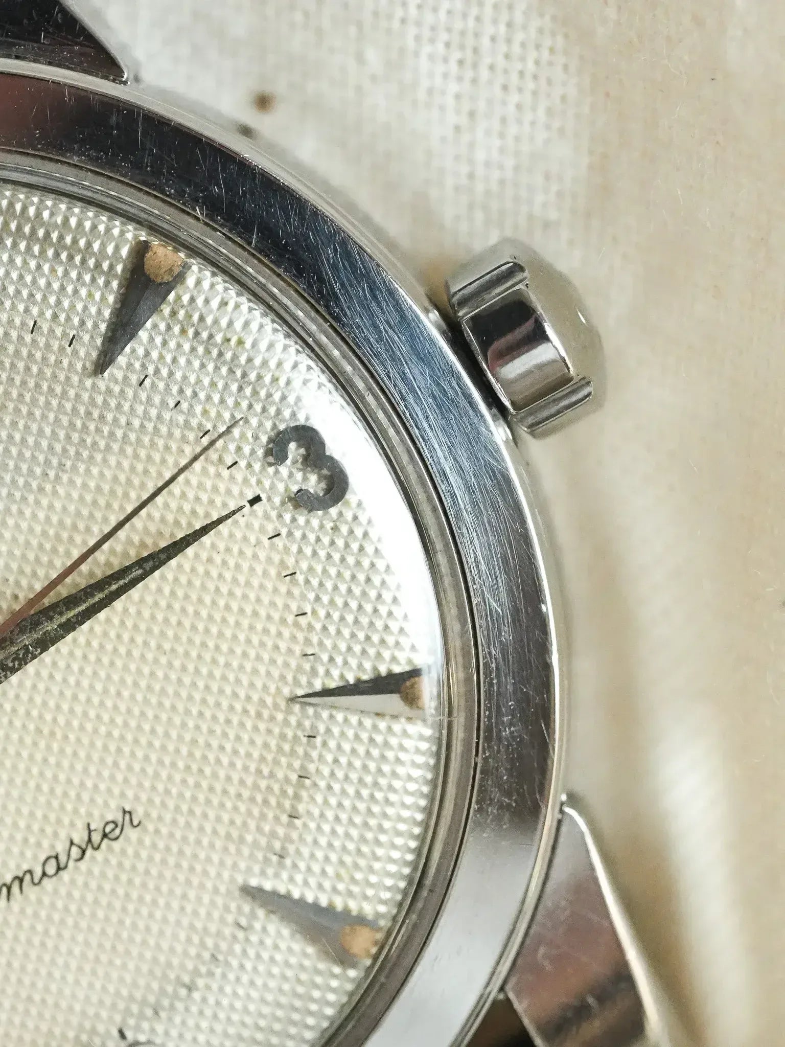 Montre Omega Seamaster 2577-6 SC Vintage - 34mm Acier Patine (1952) - Atelier Victor