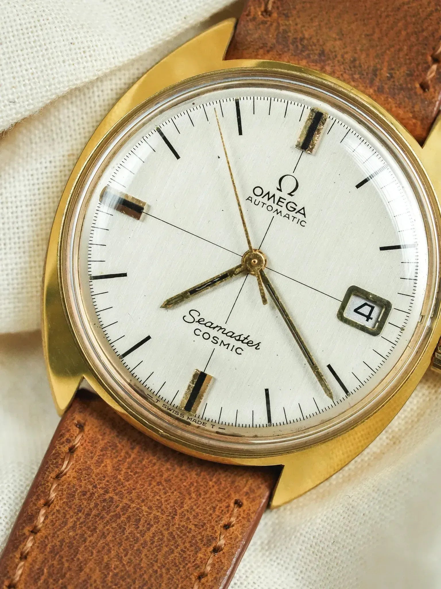 Montre Omega Seamaster Cosmic 166.026 Vintage - 35mm Plaqué Or (1970s) - Atelier Victor