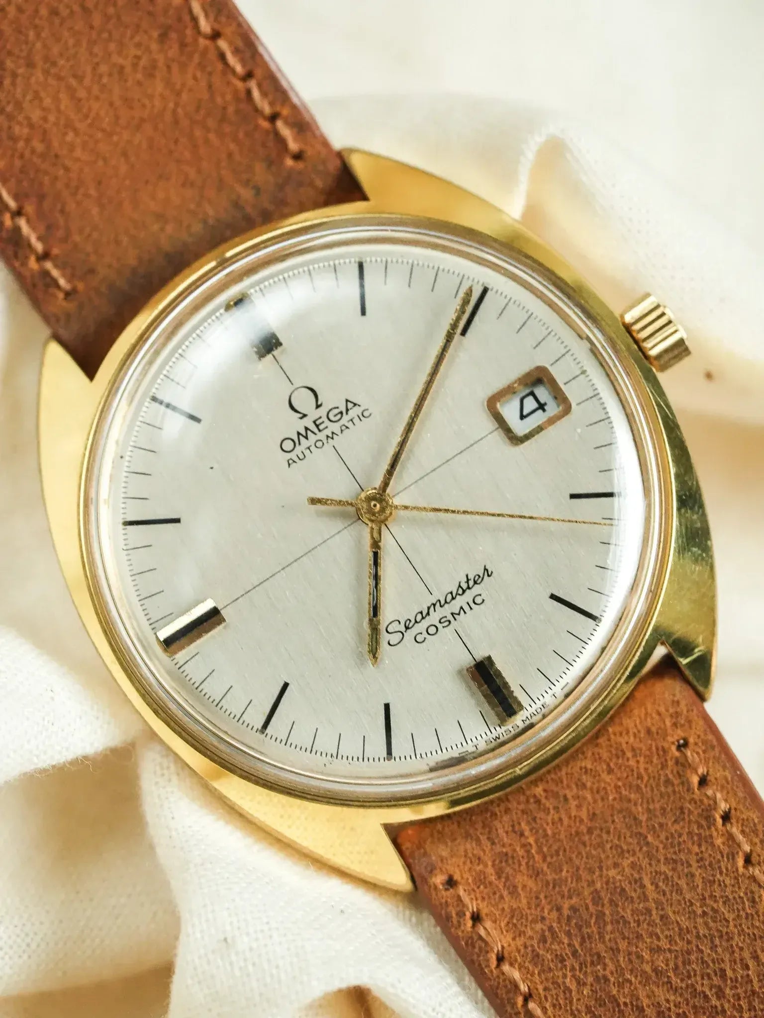 Montre Omega Seamaster Cosmic 166.026 Vintage - 35mm Plaqué Or (1970s) - Atelier Victor
