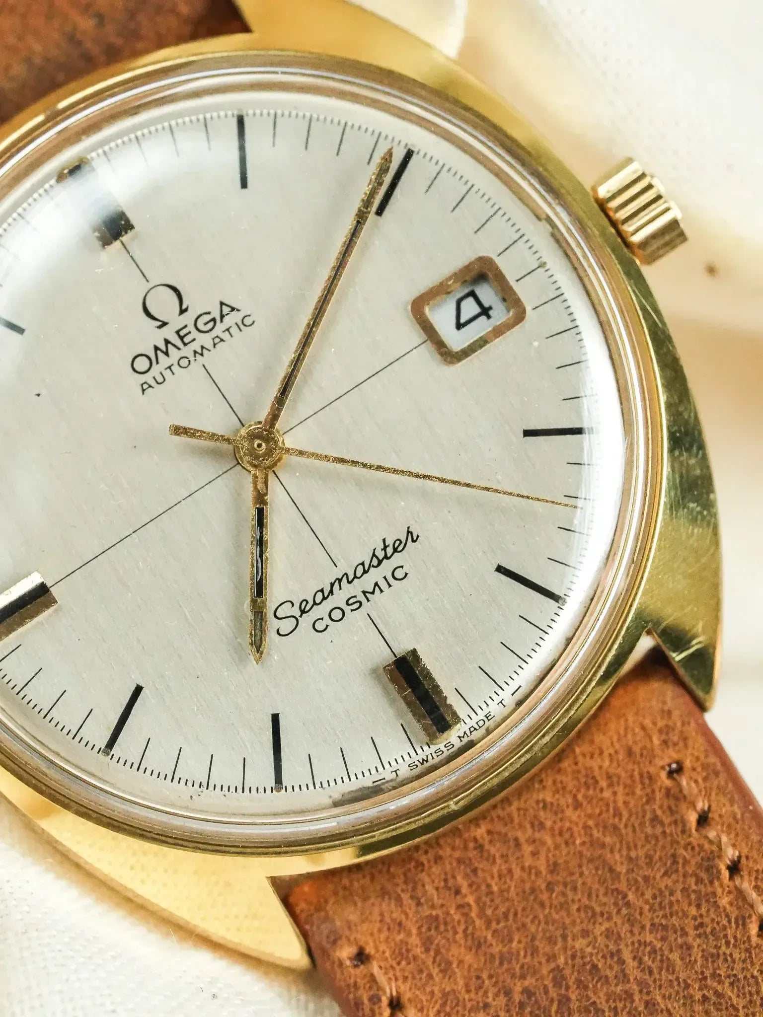 Montre Omega Seamaster Cosmic 166.026 Vintage - 35mm Plaqué Or (1970s) - Atelier Victor