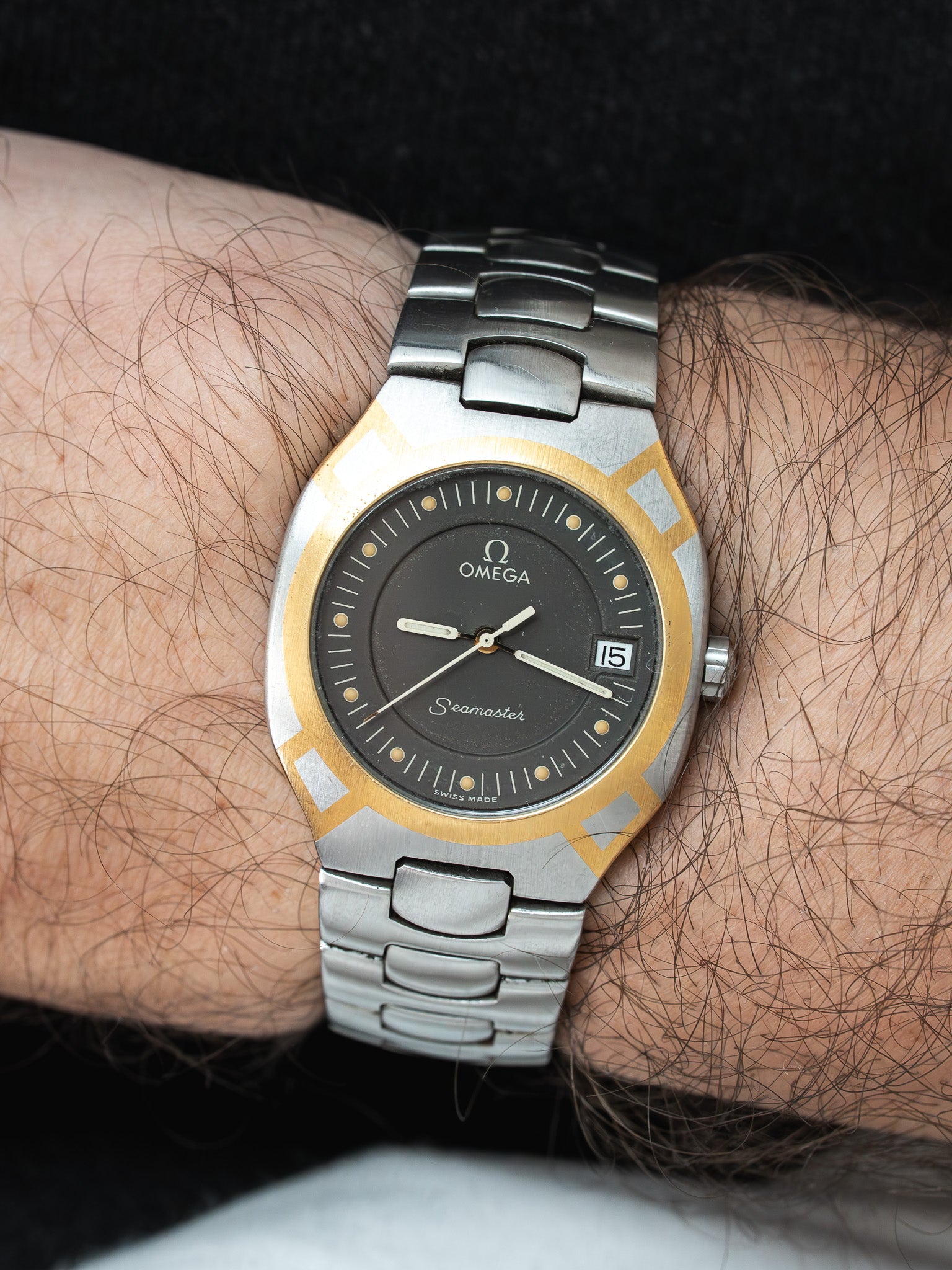 Omega Watch Seamaster Polaris Vintage - 31mm Steel and Gold (1991