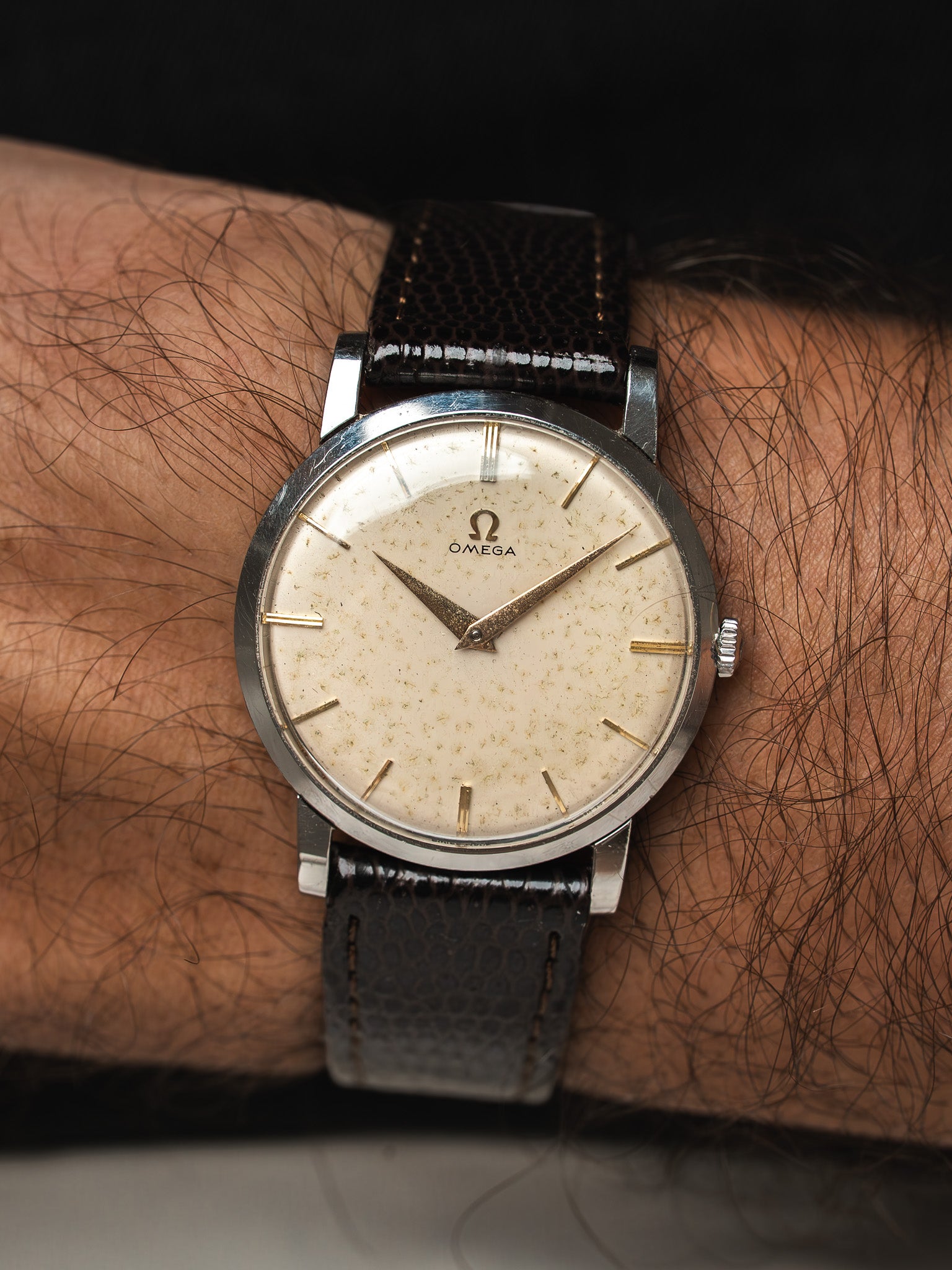 Omega Vintage 14371 Watch Patinated Dial | Atelier Victor