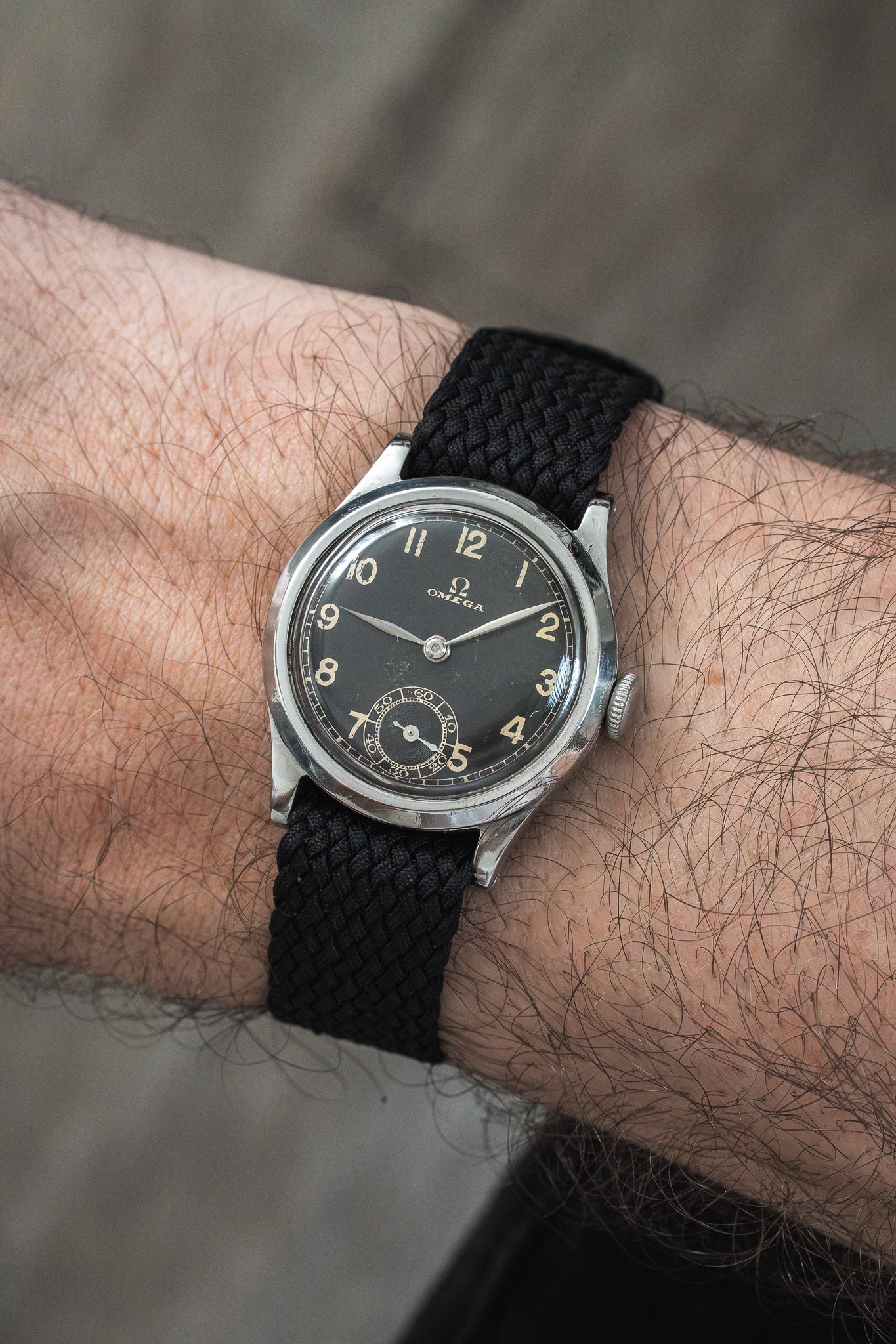 Montre Omega Vintage - 30mm Acier Militaire Cadran Gilt (1935) - Atelier Victor