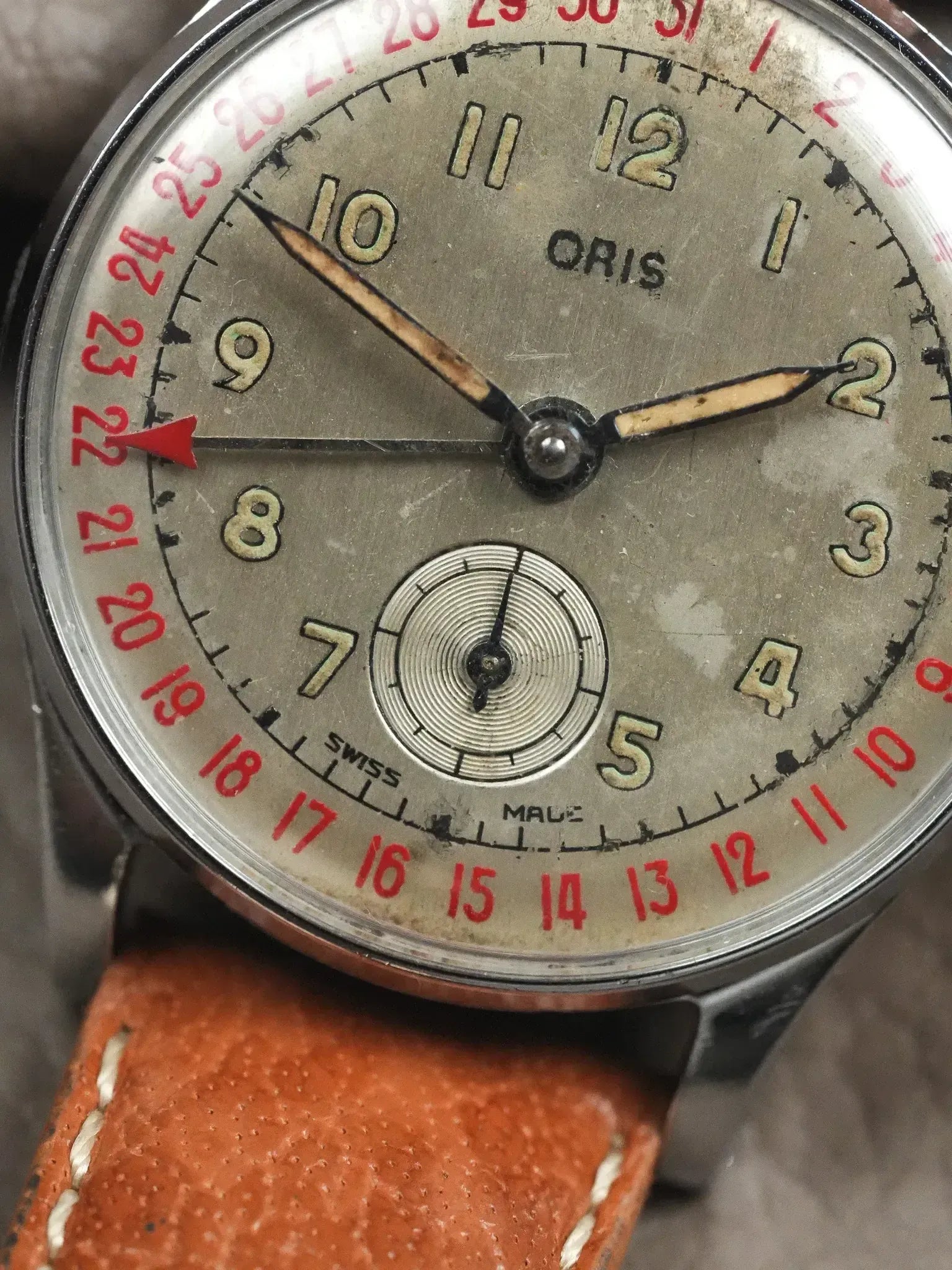 Montre Oris Pointer Date Vintage - Acier 30,5mm (Années 1950) - Atelier Victor