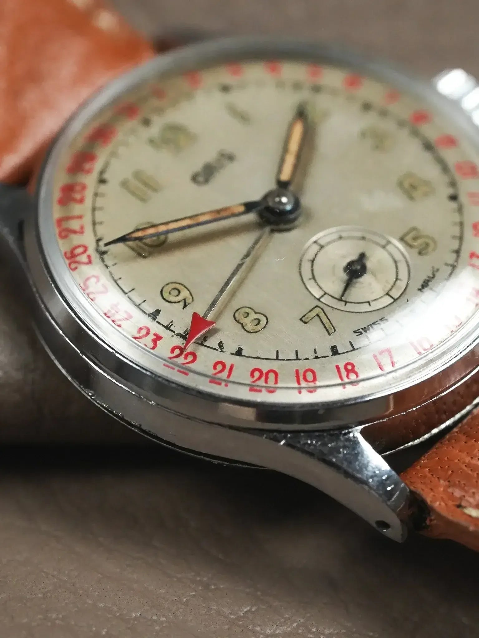 Montre Oris Pointer Date Vintage - Acier 30,5mm (Années 1950) - Atelier Victor