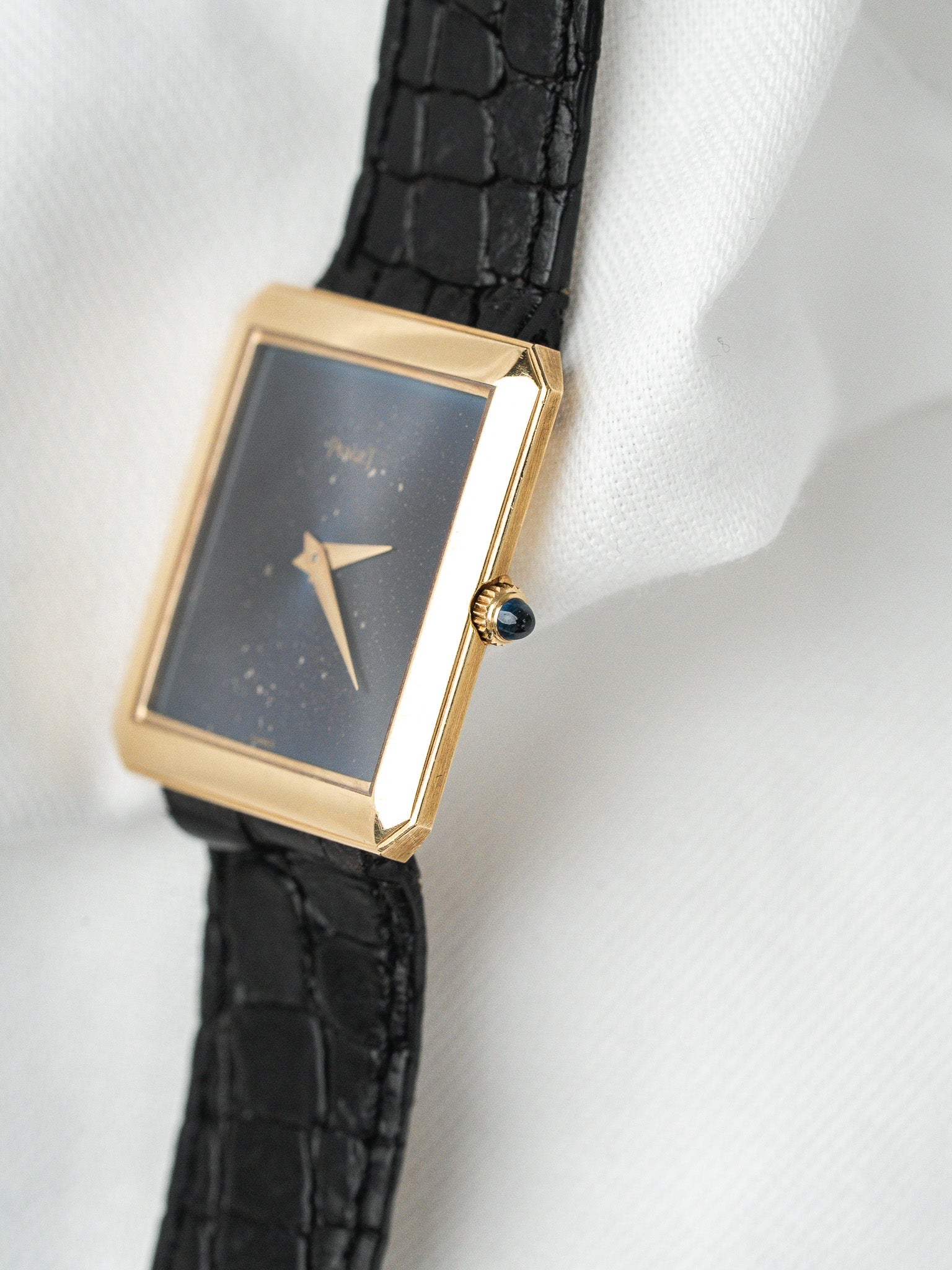 Montre Piaget Vintage Protocole 91542 — Cadran Bleu Constellé (1970s)