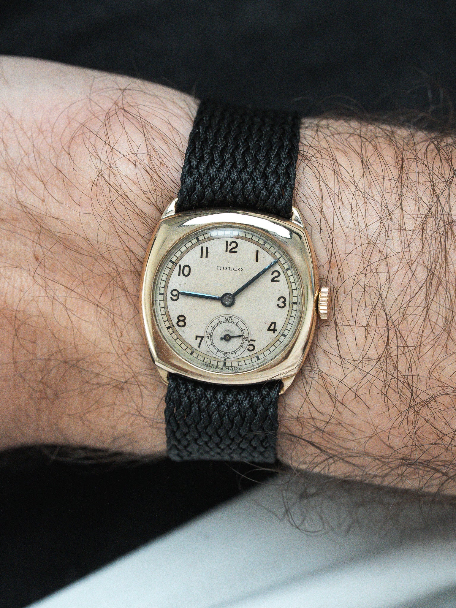 Montre Rolco by Rolex Vintage - Or Rose 9k 29mm (Années 1930) - Atelier Victor