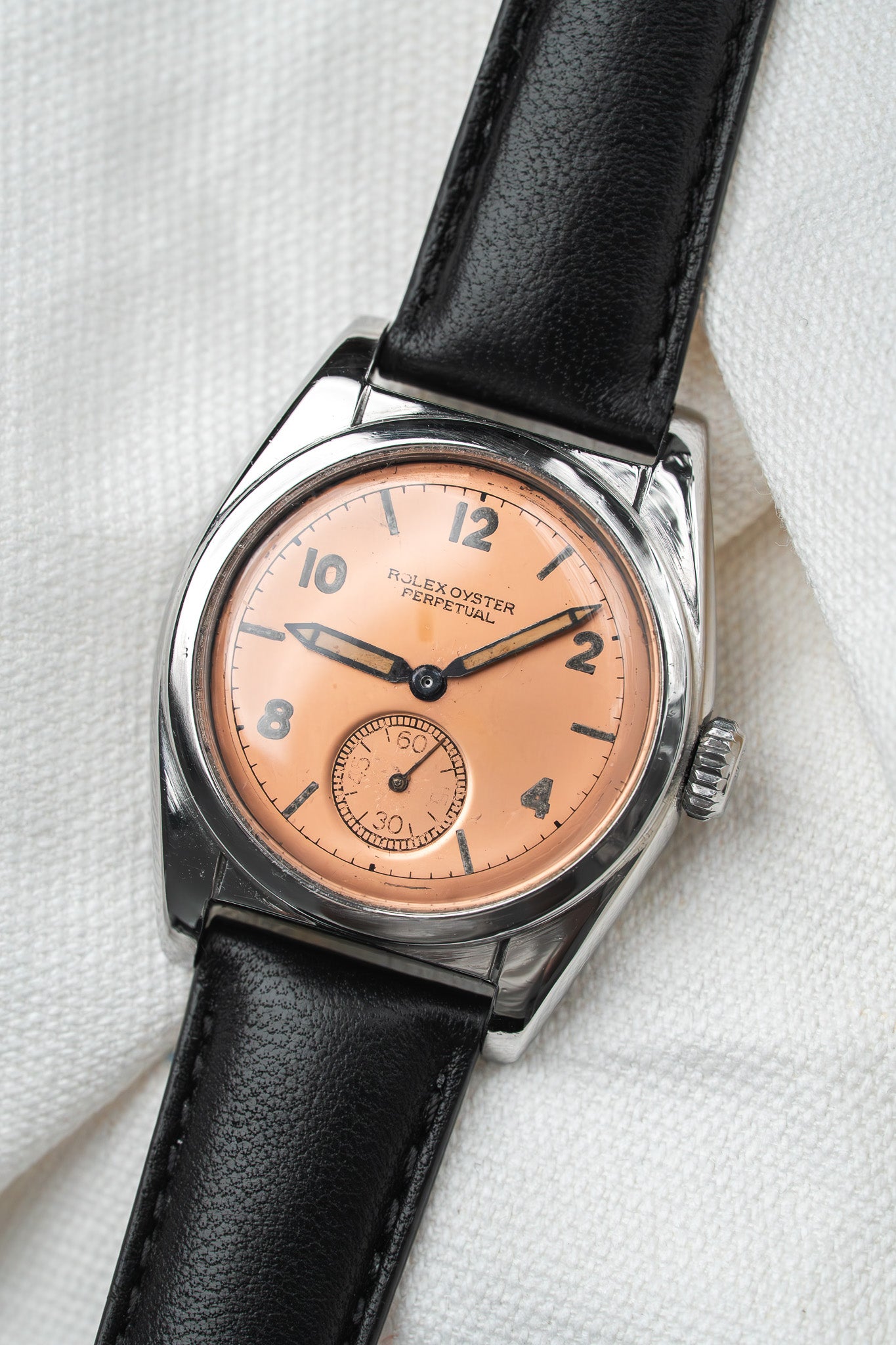 Rolex Bubble Back 6050 Vintage Watch - Salmon Steel (1950