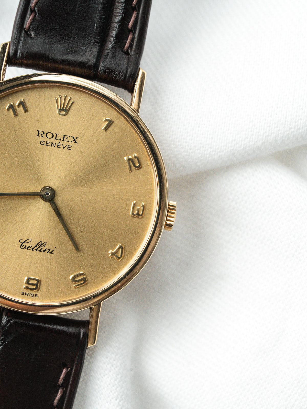 Hebilla de ardillón Rolex chapada en oro - Reloj Rolex Cellini 5112 Oro amarillo 18k - Atelier Victor
