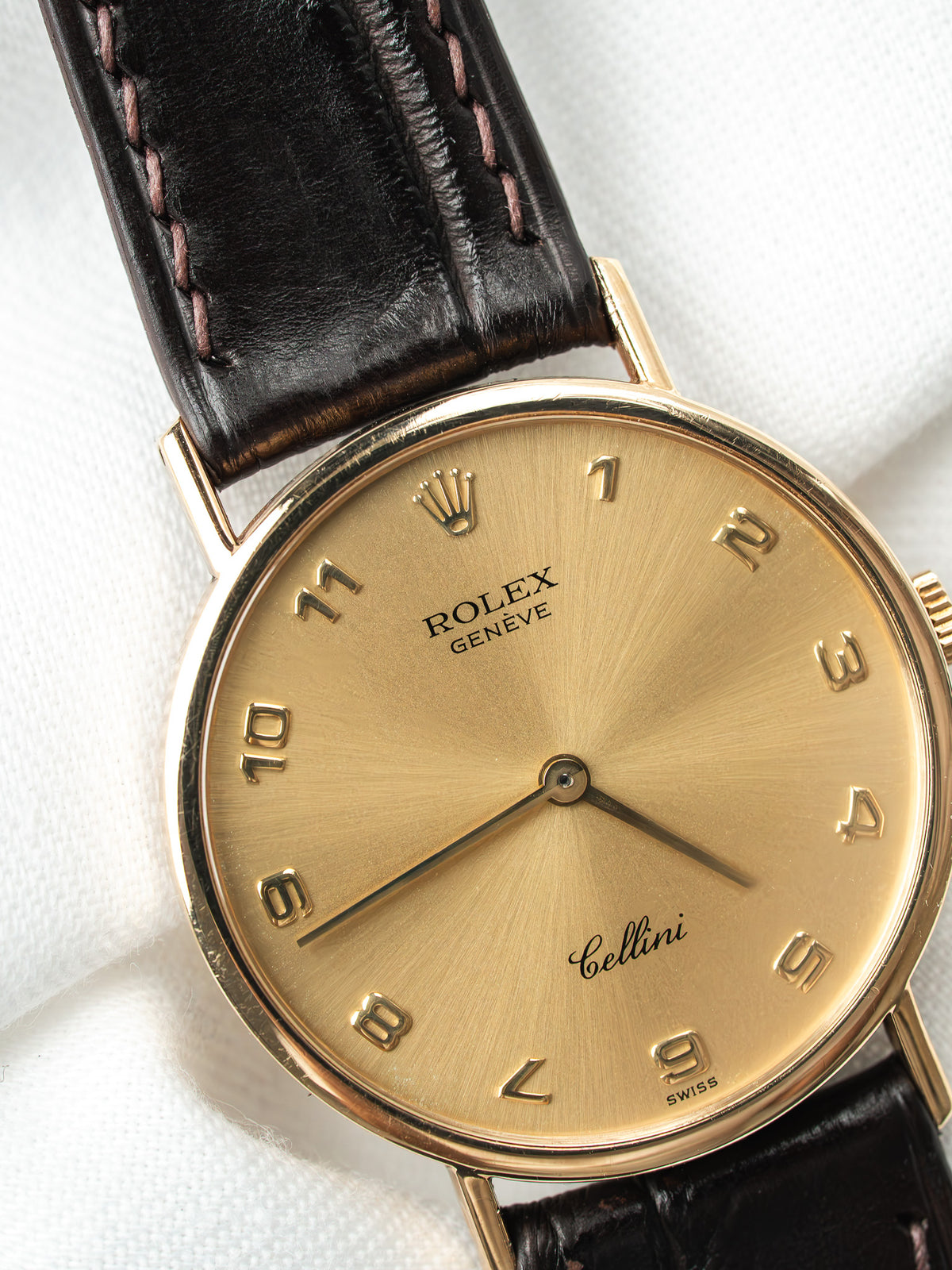 Reloj completo en plano - Reloj Rolex Cellini 5112 Oro amarillo 18k - Atelier Victor