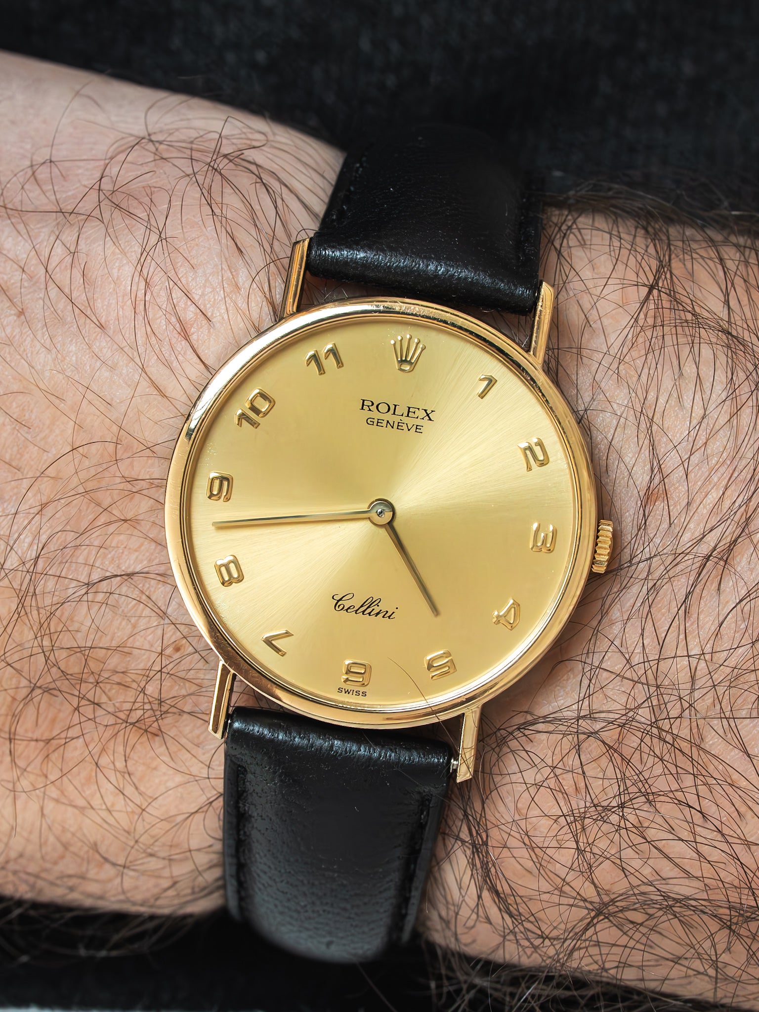 Rolex腕表Cellini 5112 18K黄金沙色| 复古1989