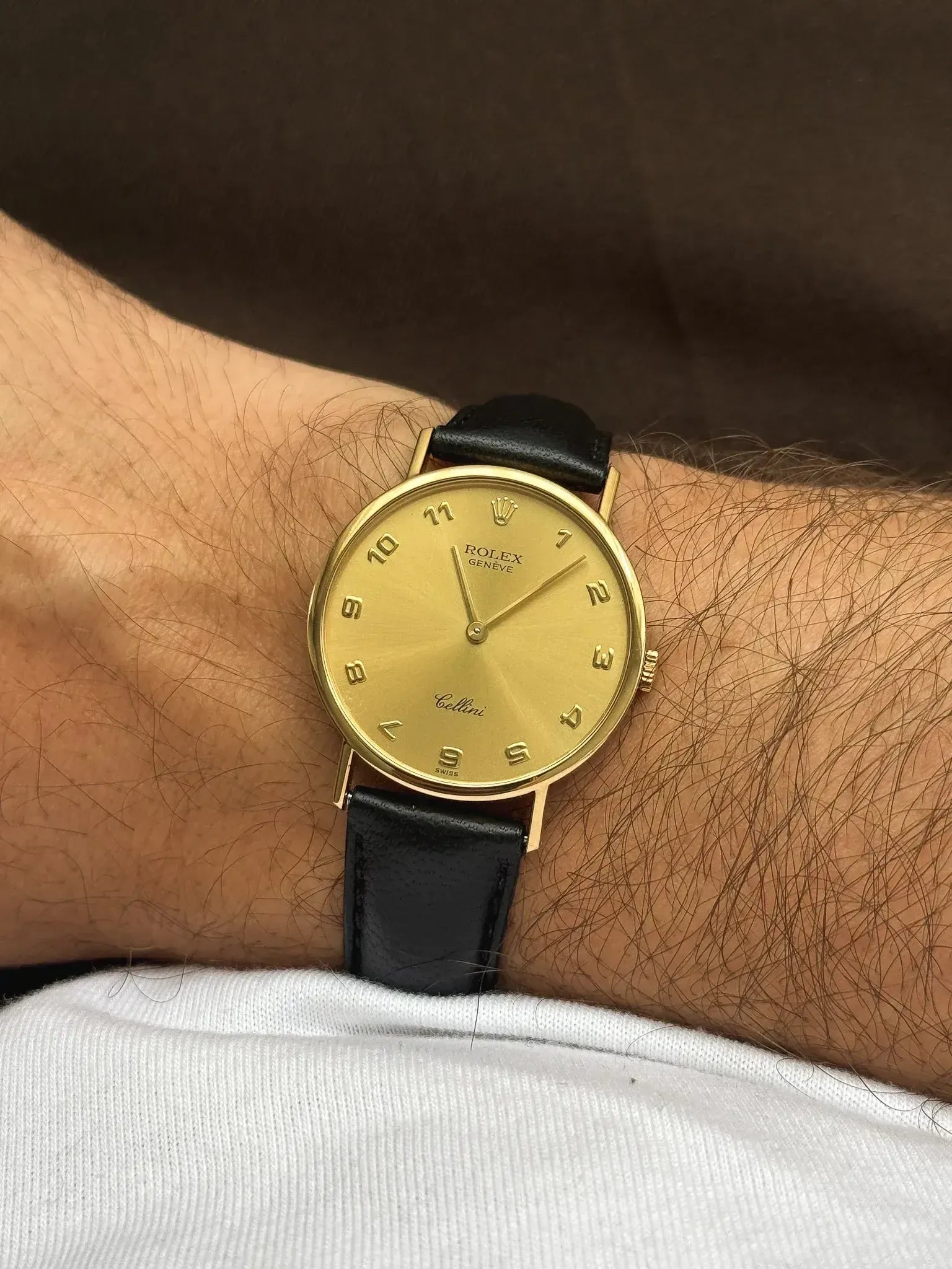 Rolex腕表Cellini 5112 18K黄金沙色| 复古1989