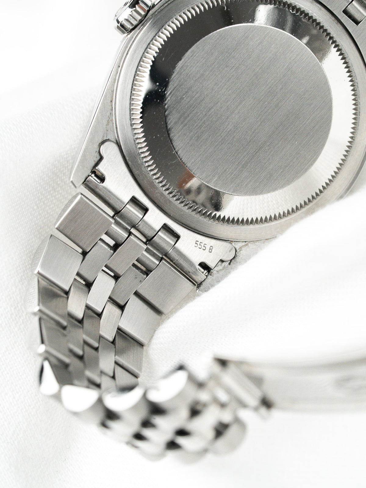 Case back steel - Vintage Rolex Datejust Watch 16234 - Atelier Victor