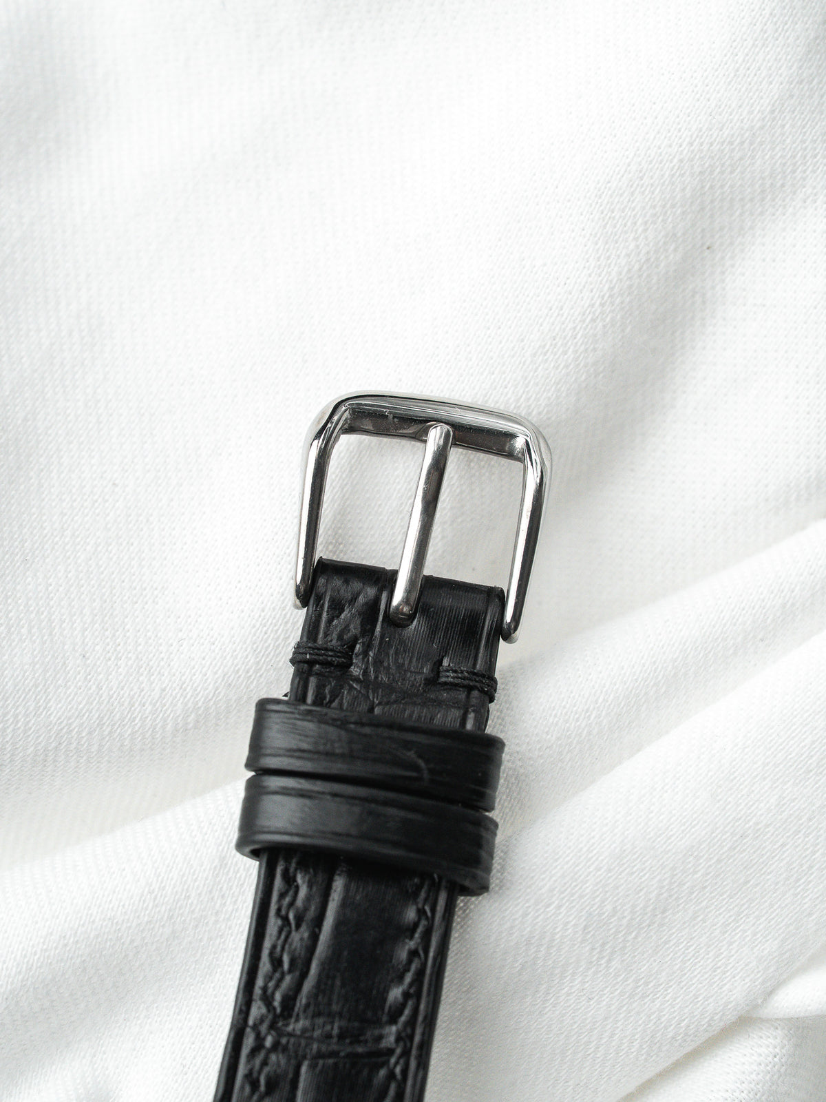 Textura de la esfera de lino con luz rasante - Seiko 2220-0180 Vintage Watch - Atelier Victor