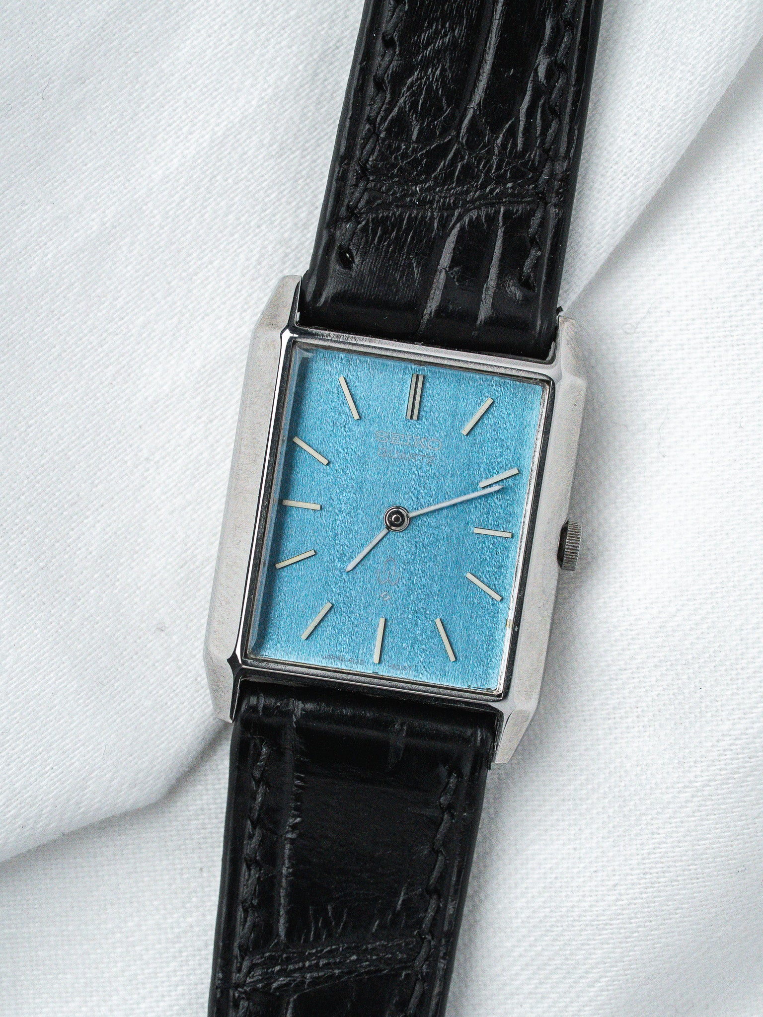 Seiko 4130-5010 Tank Steel Blue | Atelier Victor