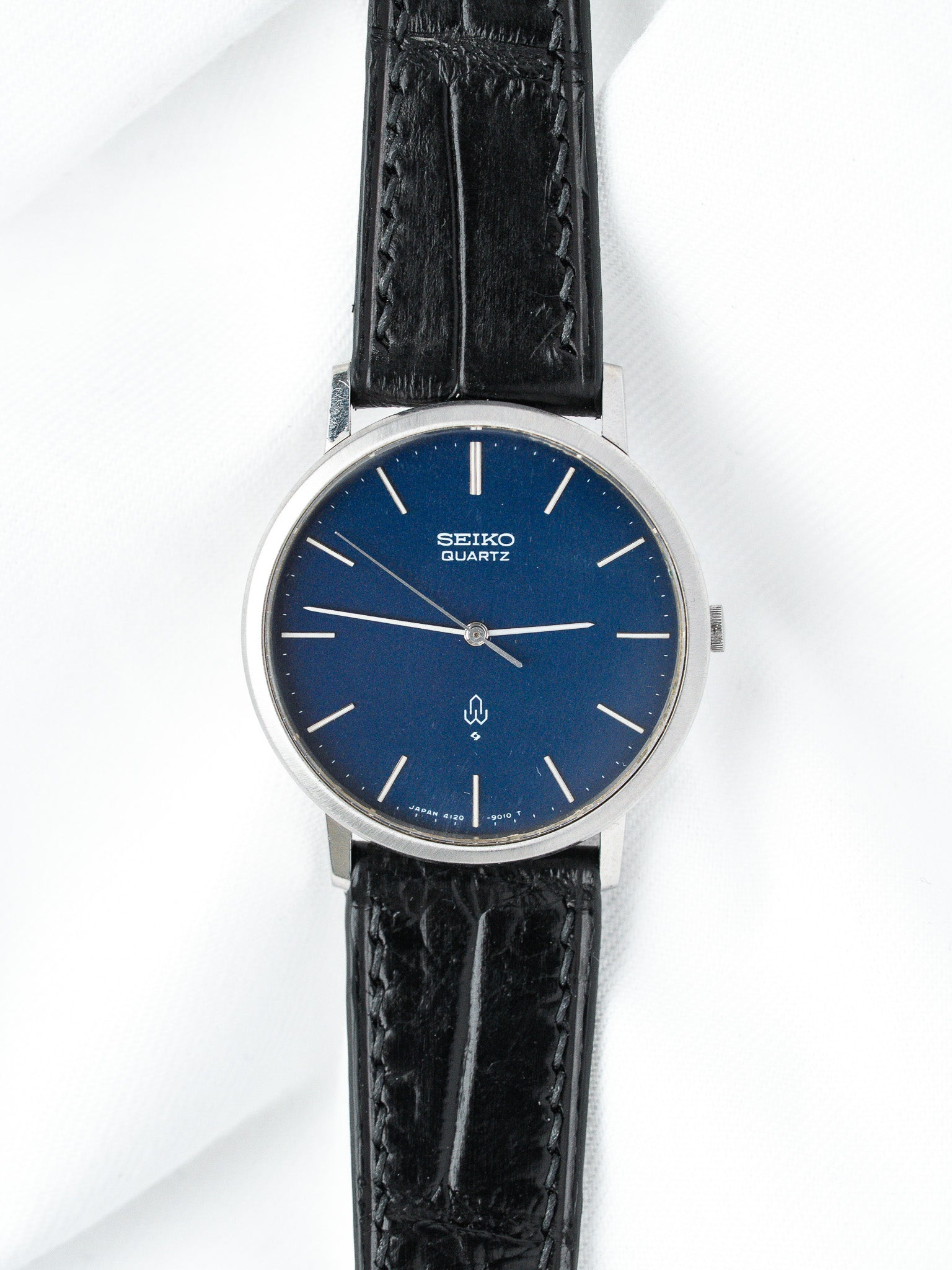 Vintage Seiko Stainless Steel Blue Dial Watch | Atelier Victor