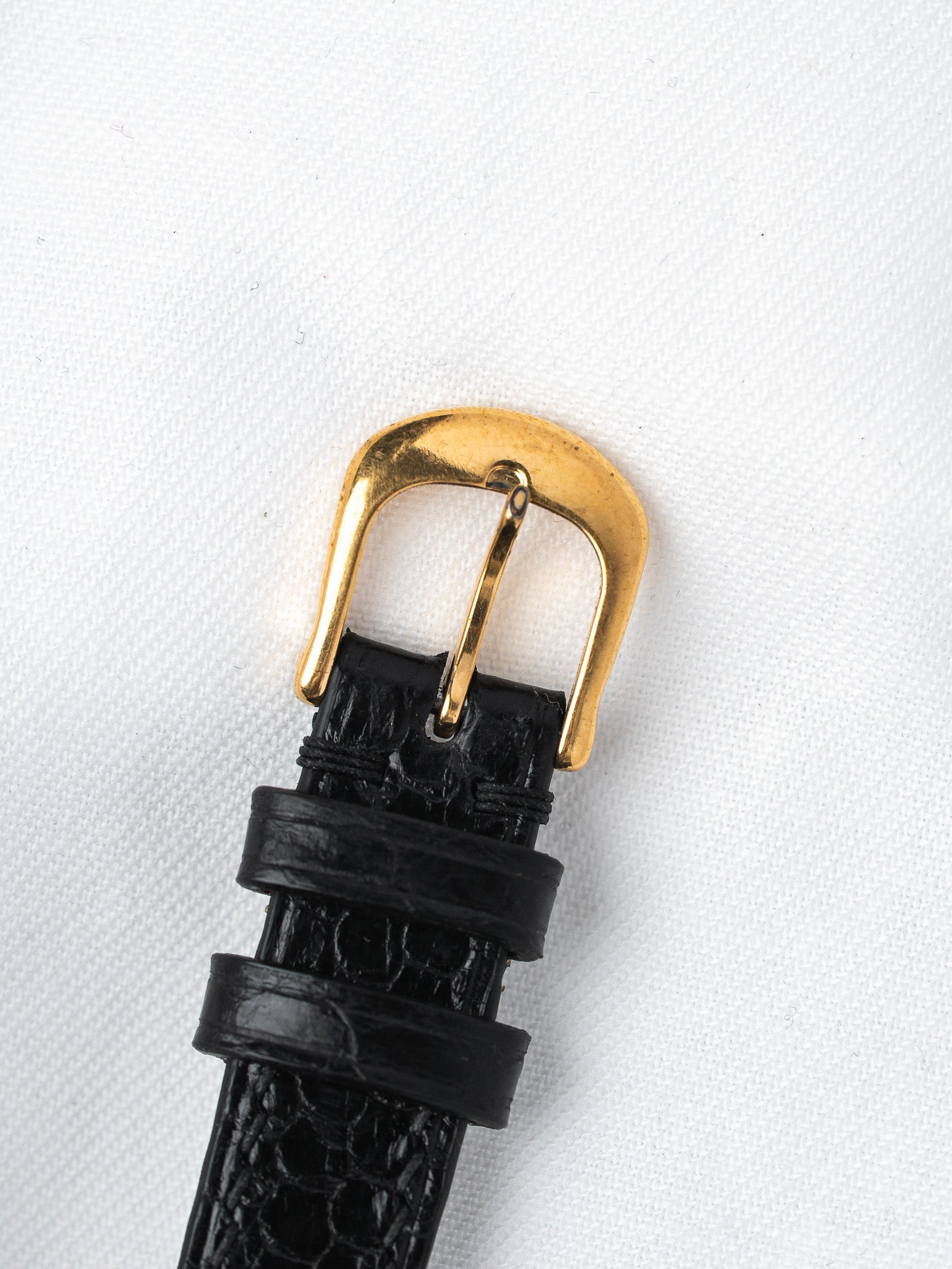 Vintage Seiko Baignoire Gold-Plated — Case Curved White Dial (2005) 