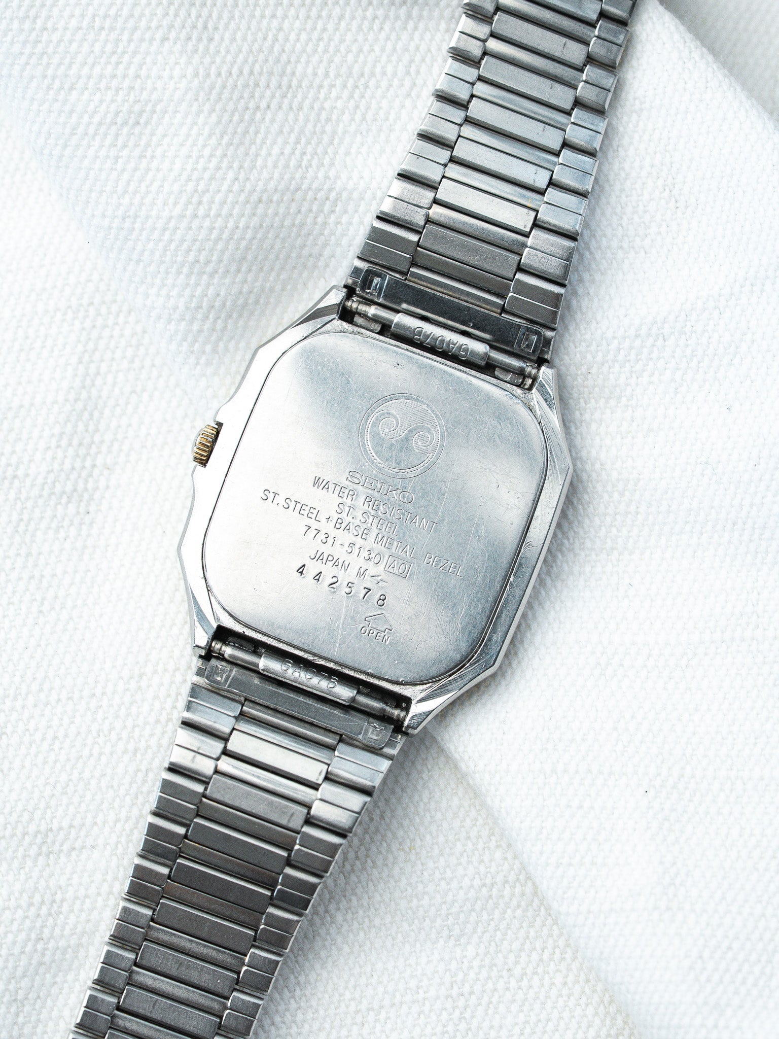 Montre Seiko Chronos Vintage - 7731-5130 Acier Or Guilloché (1974) - Atelier Victor