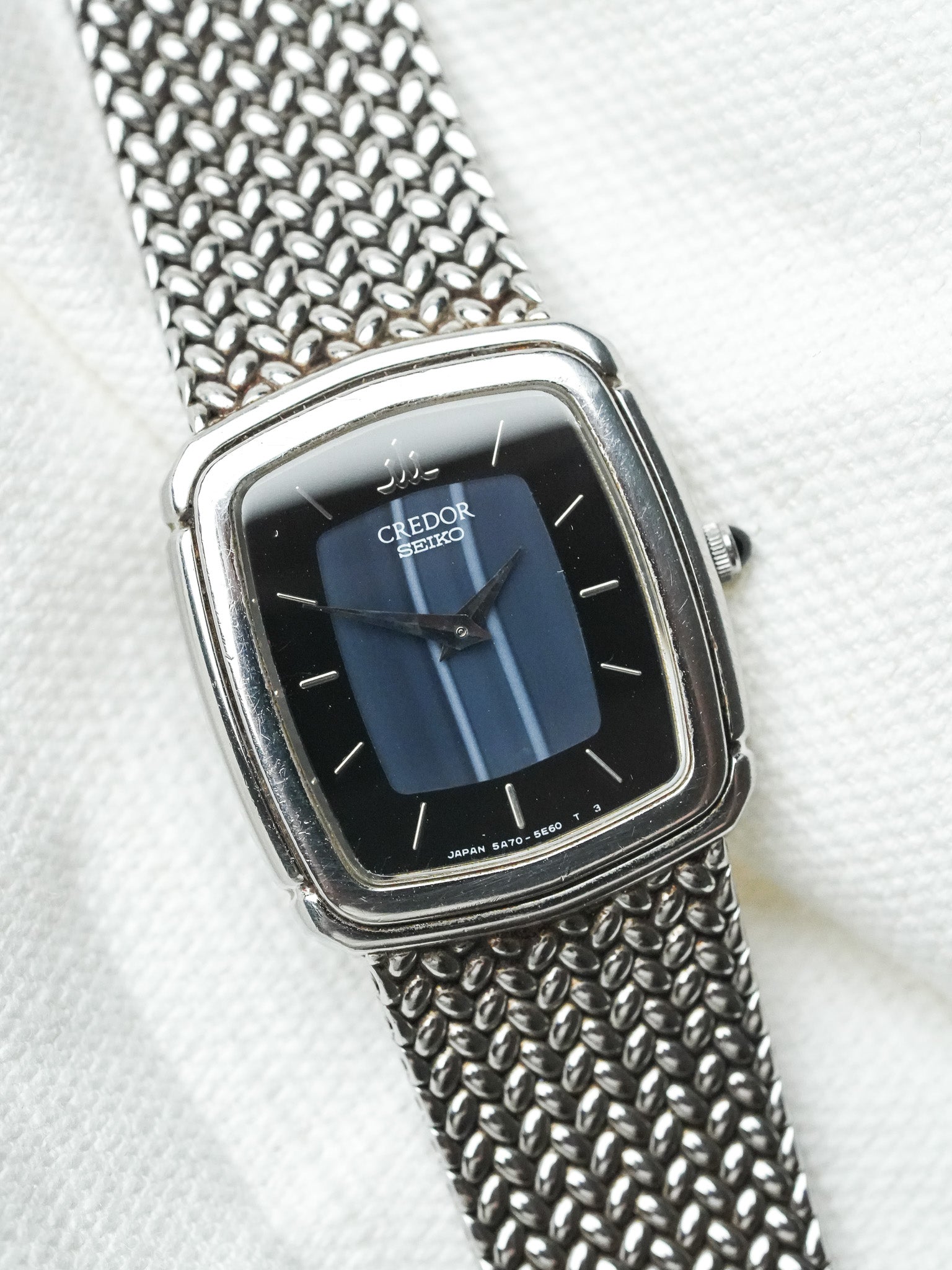 Montre Seiko Credo 5A70-3040 Vintage - Mini Agade Acier (1988) - Atelier Victor