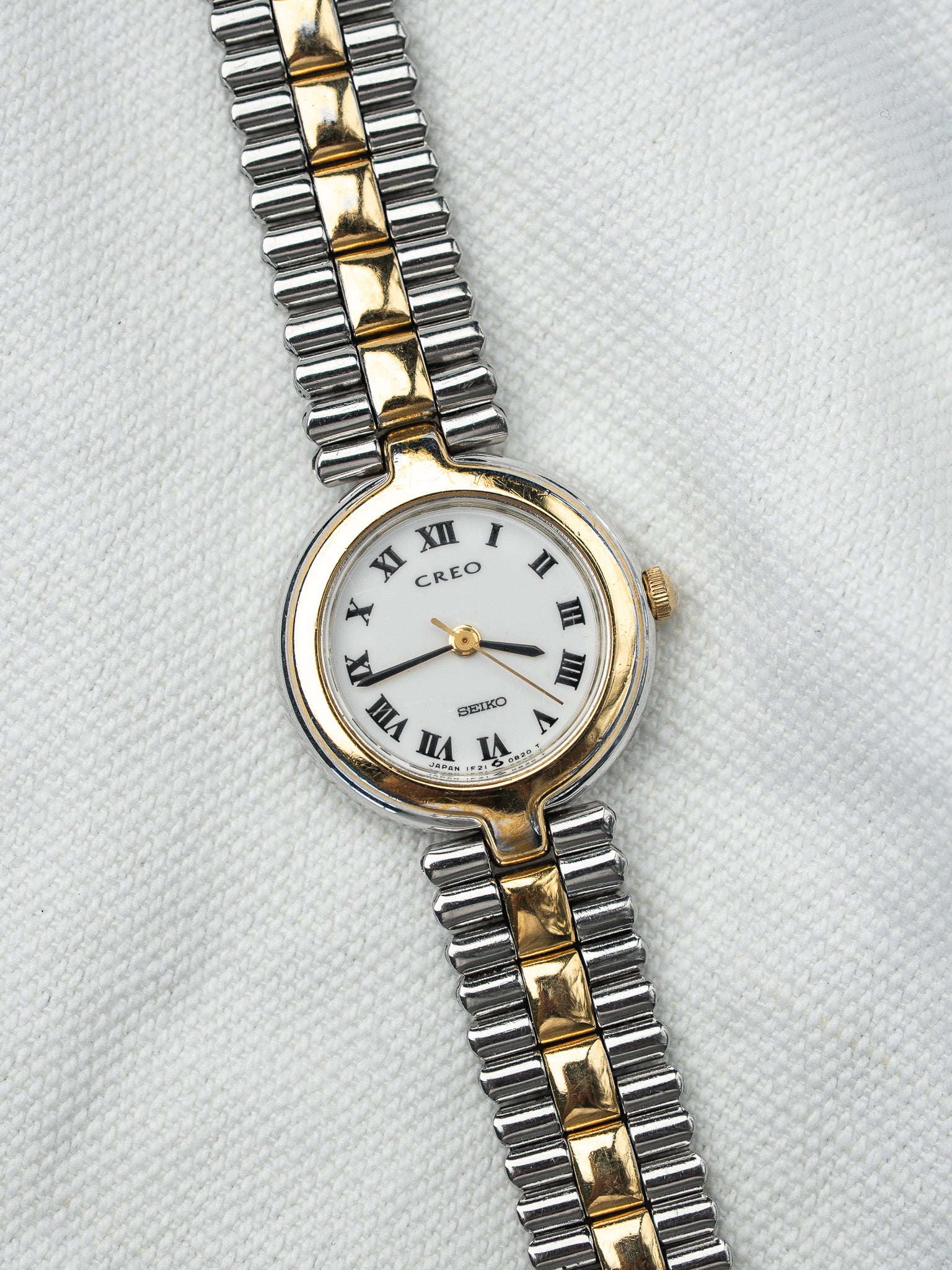 Vintage Seiko Creo Watch - Two-Tone Roman Numerals Women | Atelier