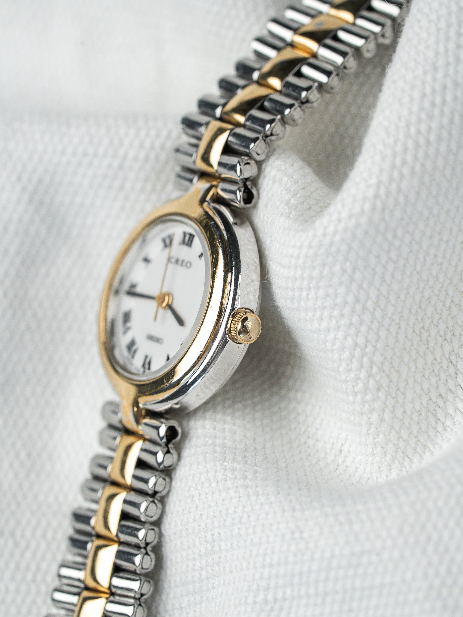 90s Vintage Seiko Creo 腕時計 サントス コンビ 90s Vintage Seiko