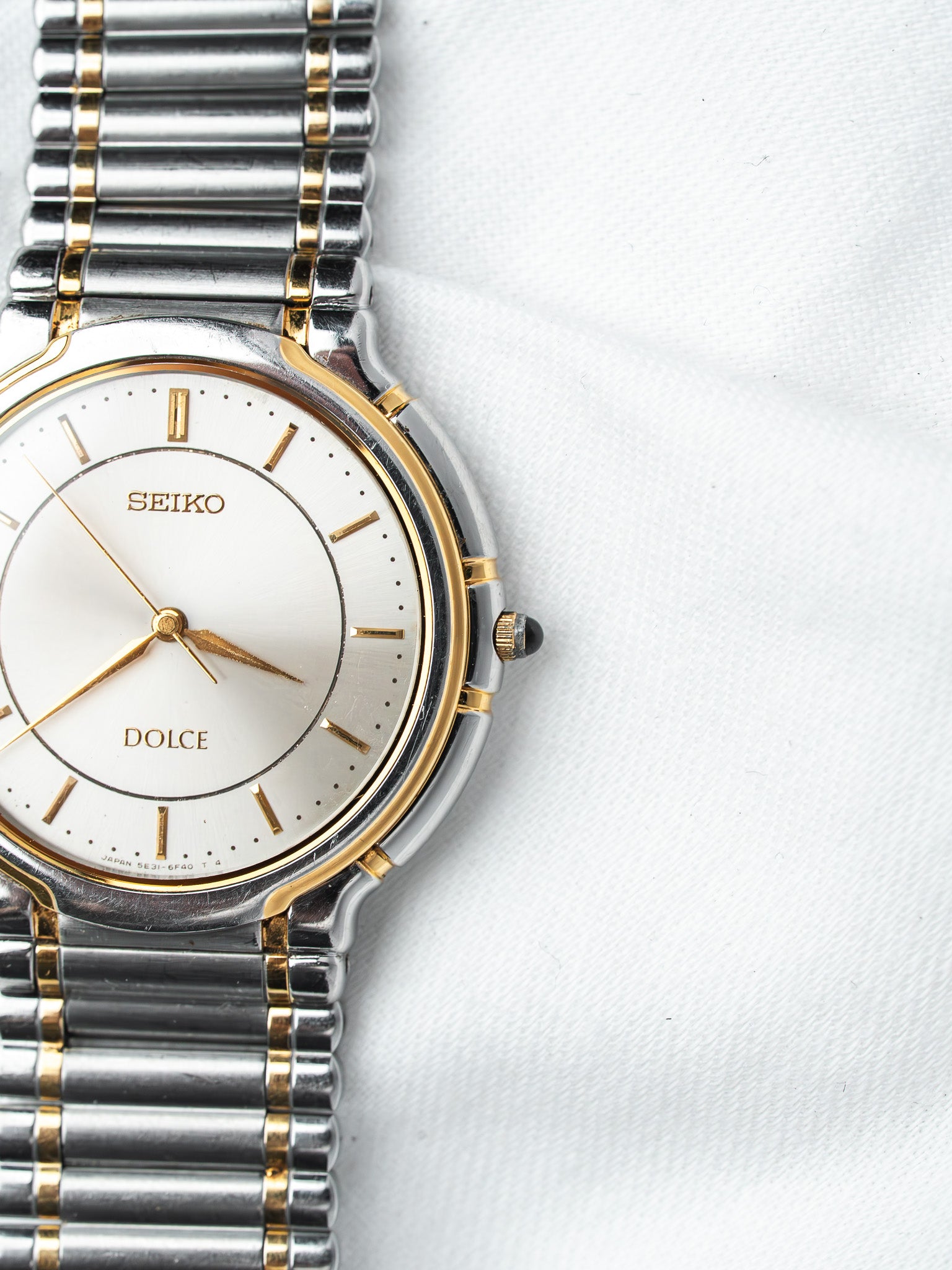 Montre Seiko Dolce 5E31-6C70 Bicolore — Cadran Deux Tons (1992)