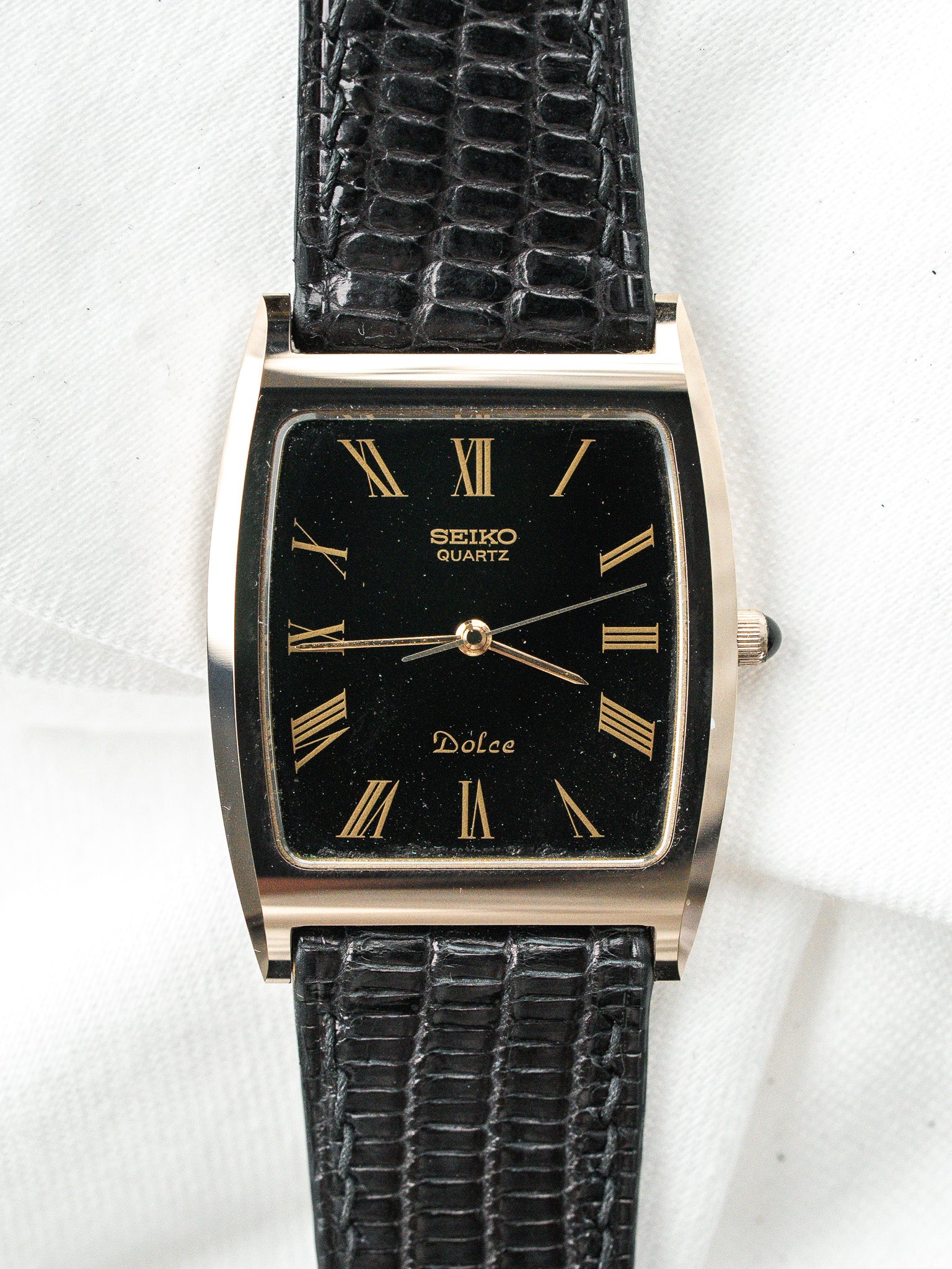 Vintage Seiko Dolce Watch 6030-5320 Black | Atelier Victor