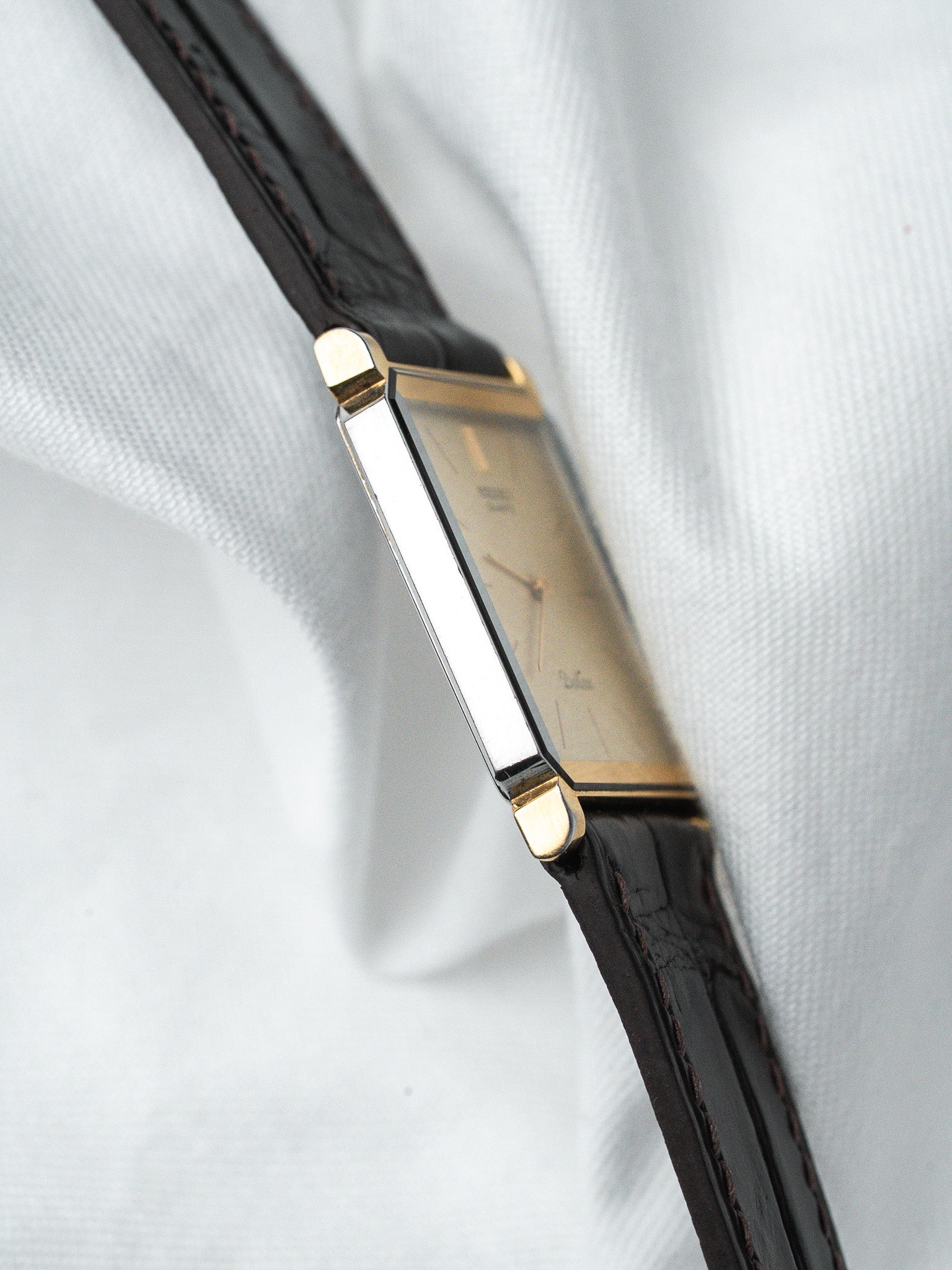 Seiko Dolce 7730-5020 Tank Two-tone | Atelier Victor