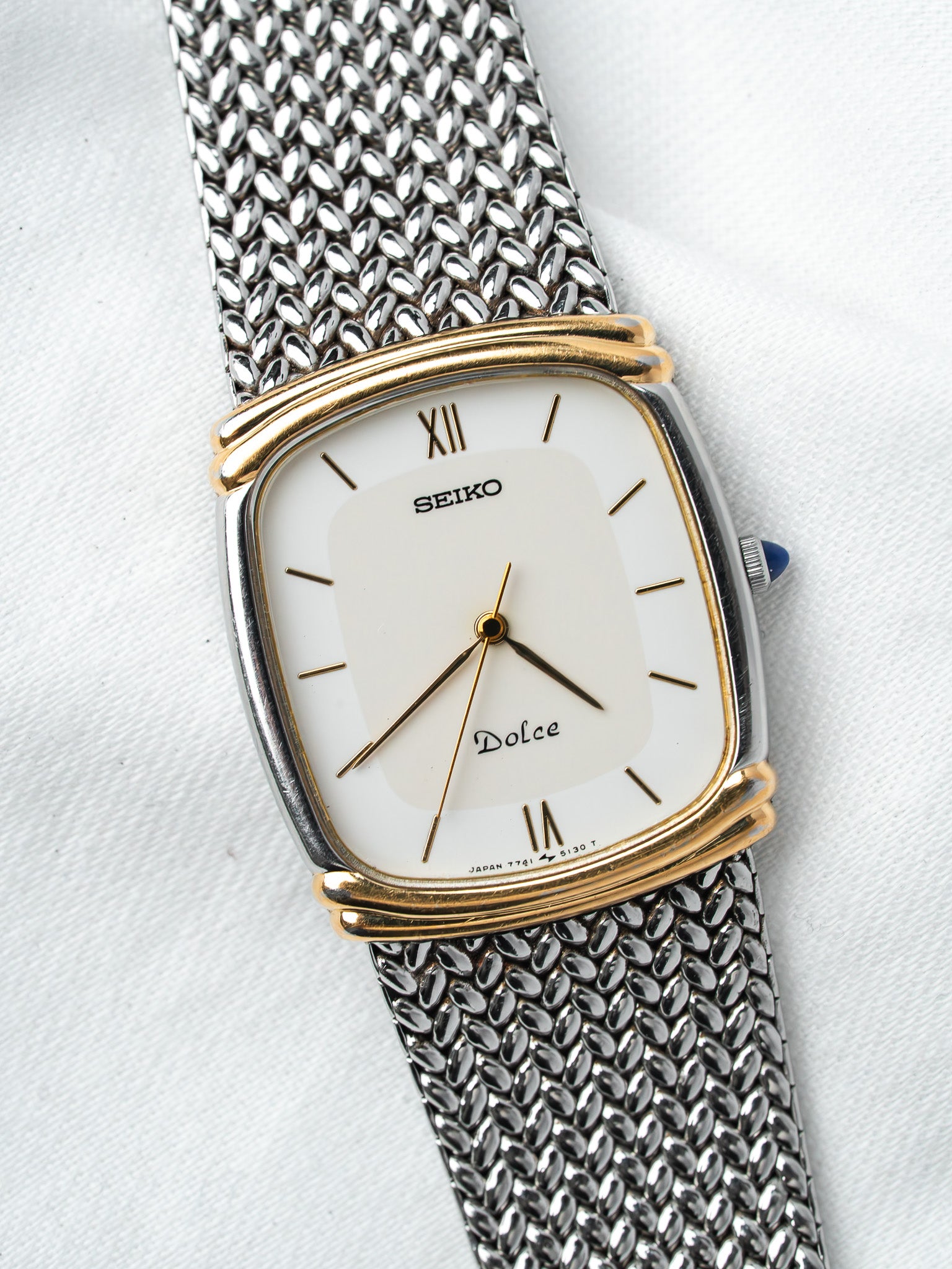 SEIKO セイコー Dolce&Exceline 7741-5110 アナログ Seiko Dolce 7741-5110 Two-Tone Mesh | Atelier Victor