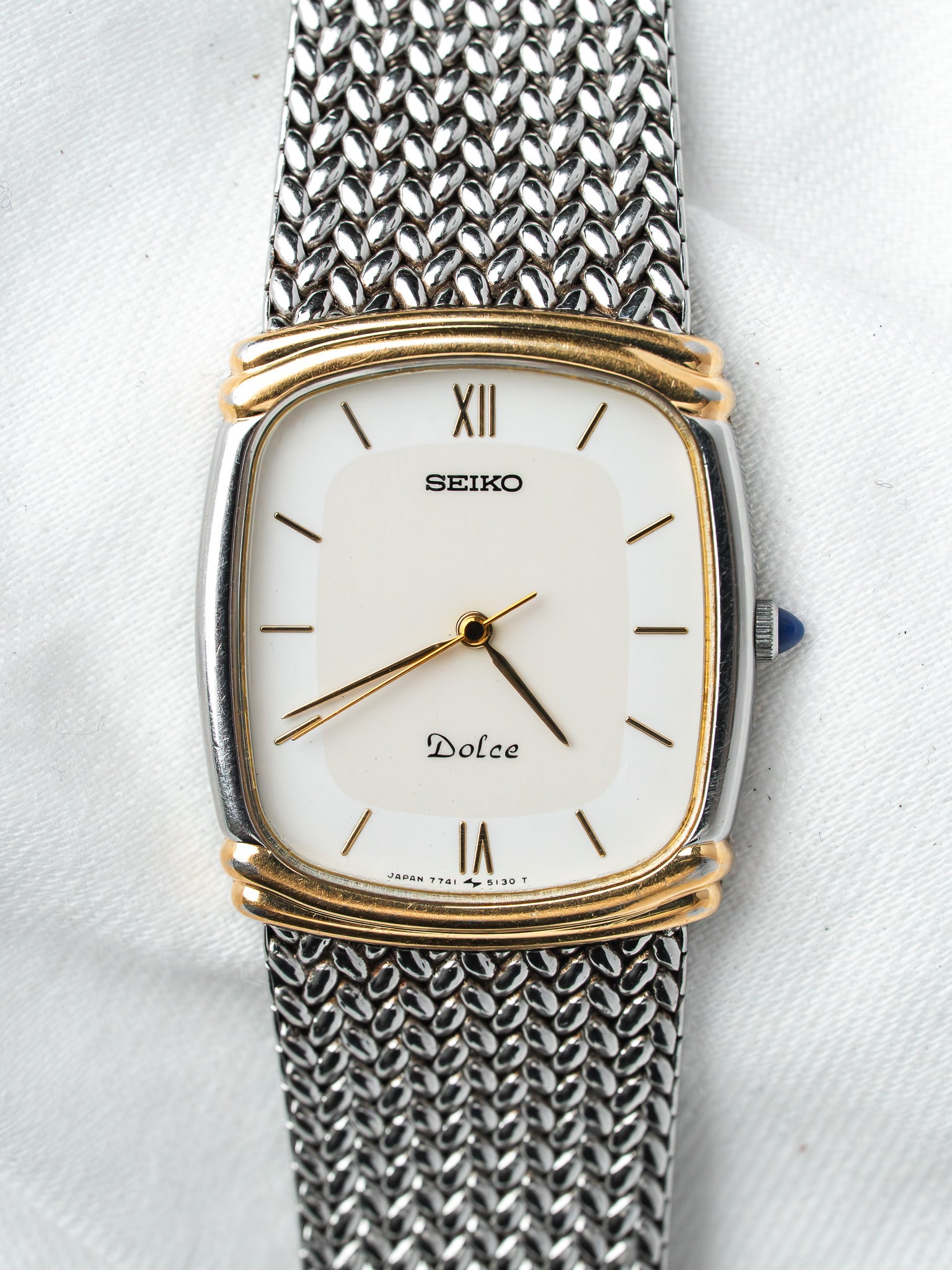 Seiko Dolce 7741-5110 Two-Tone Mesh | Atelier Victor