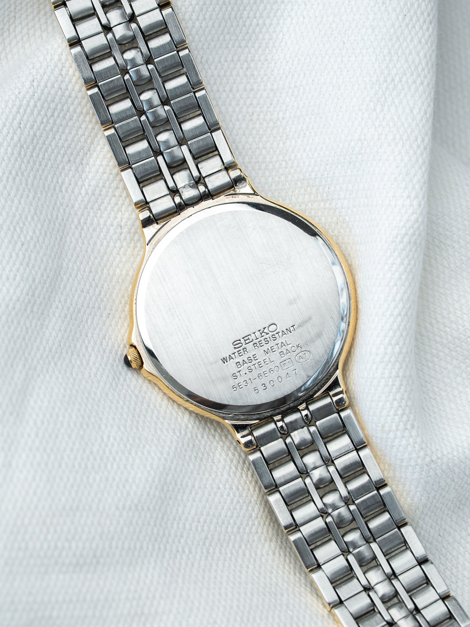 Montre Seiko Dolce Vintage - Acier Plaqué Or Bicolore (1995) - Atelier Victor