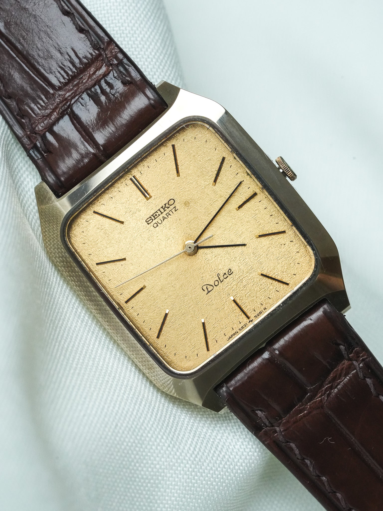 Montre Seiko Dolce Vintage - Tonneau Bronze (1982) - Atelier Victor