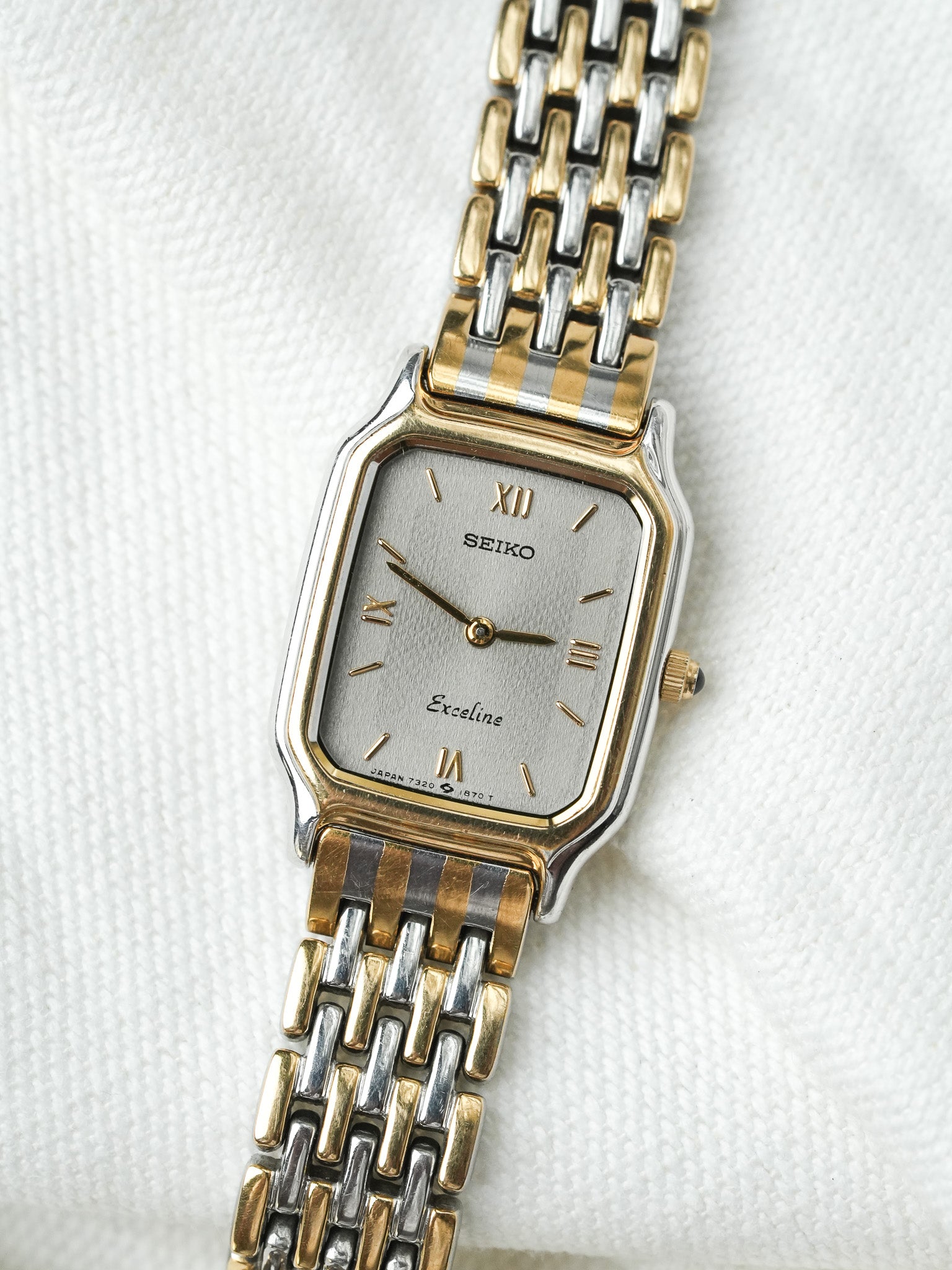 Montre Seiko Exceline Vintage - Maille Acier Or (1988) - Atelier Victor