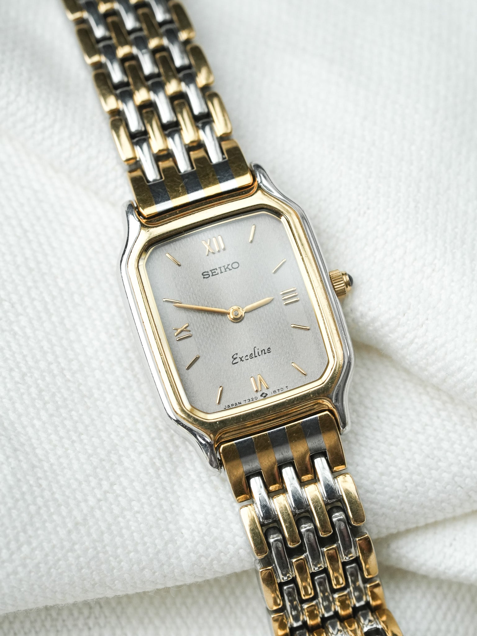 Montre Seiko Exceline Vintage - Maille Acier Or (1988) - Atelier Victor