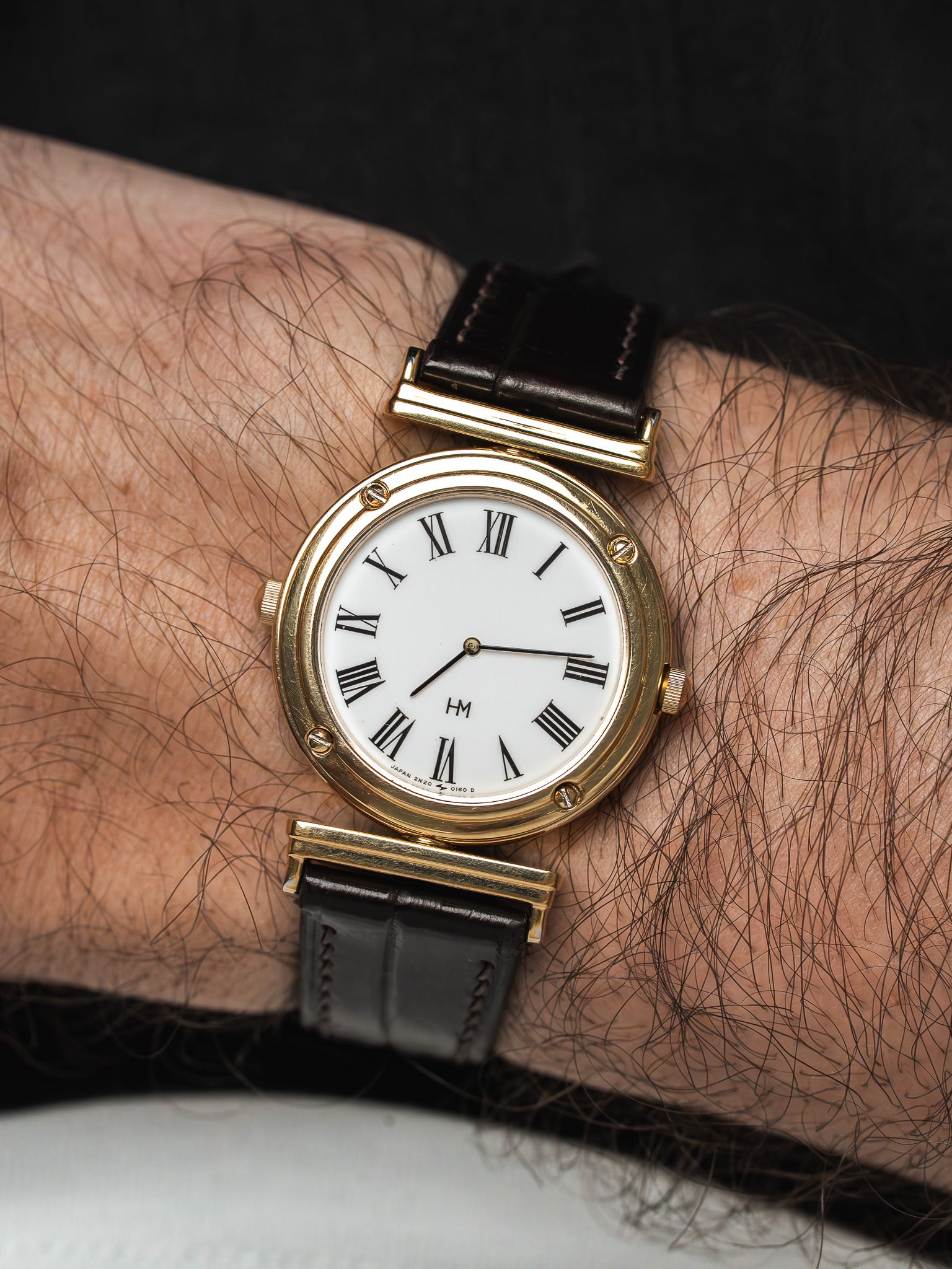 Vintage Seiko Hanae Mori 2N20-0070 Reversible — Gold (1988