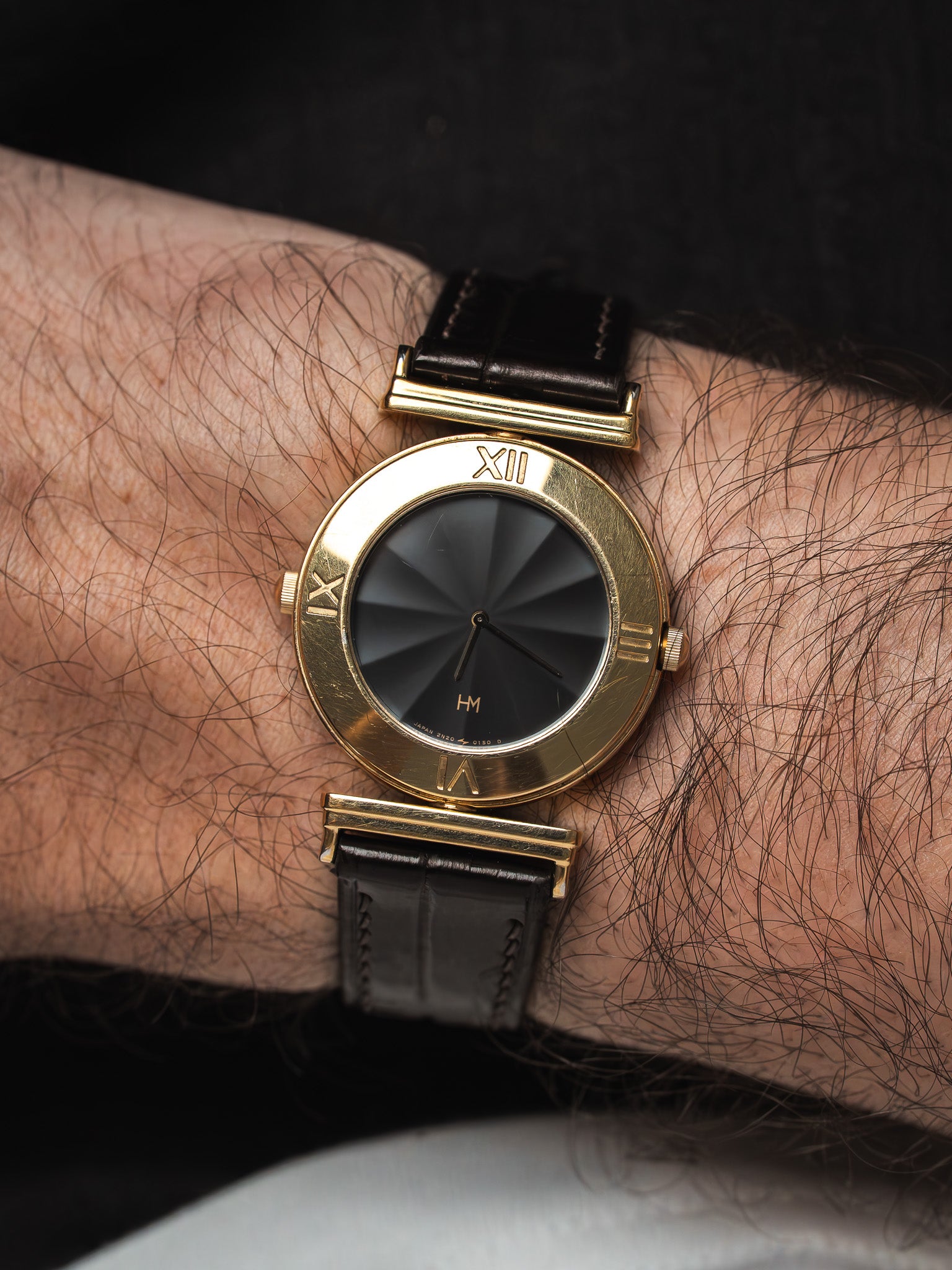 Vintage Seiko Hanae Mori 2N20-0070 Reversible — Gold (1988