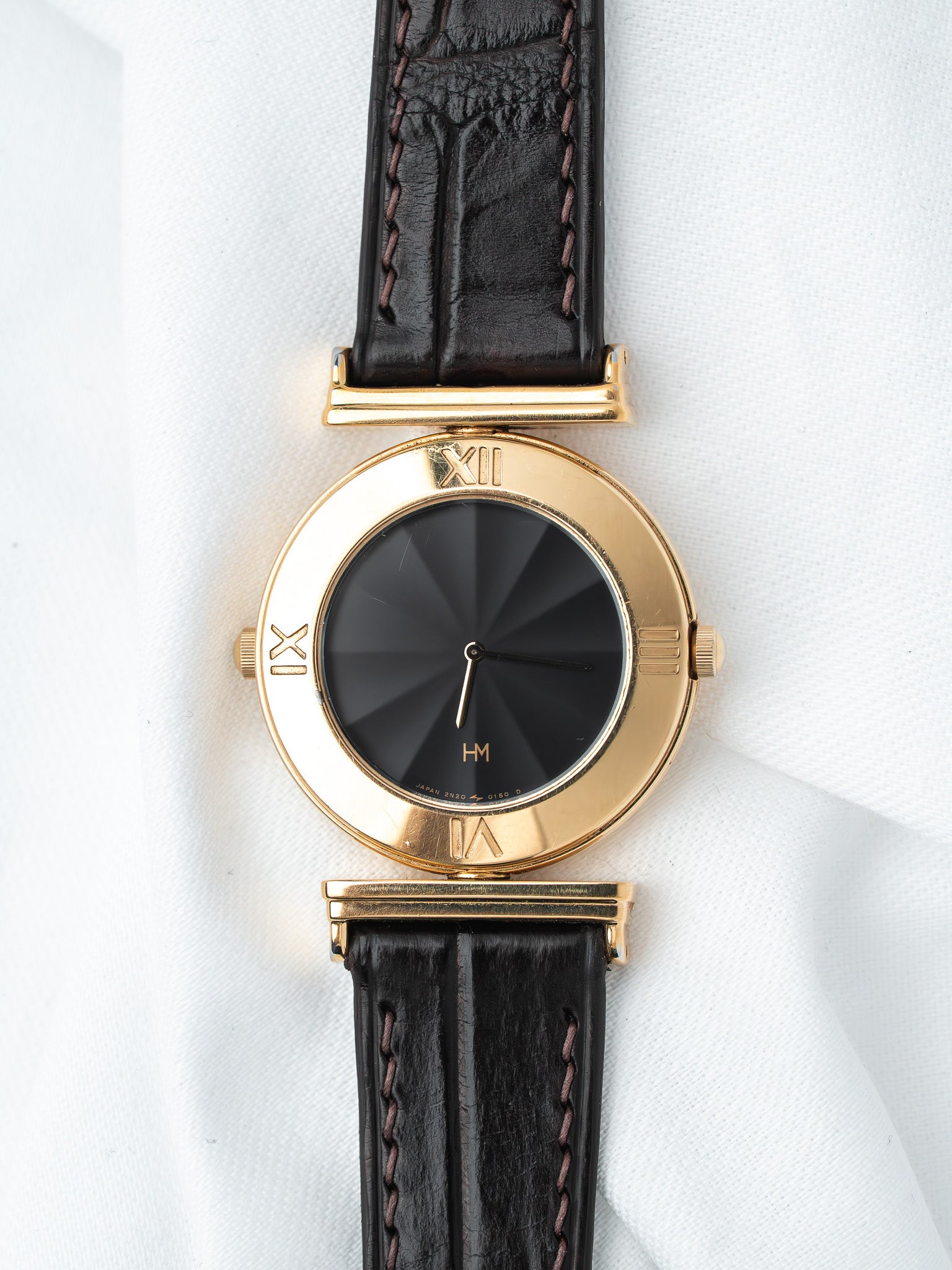 Vintage Seiko Hanae Mori 2N20-0070 Reversible — Gold (1988