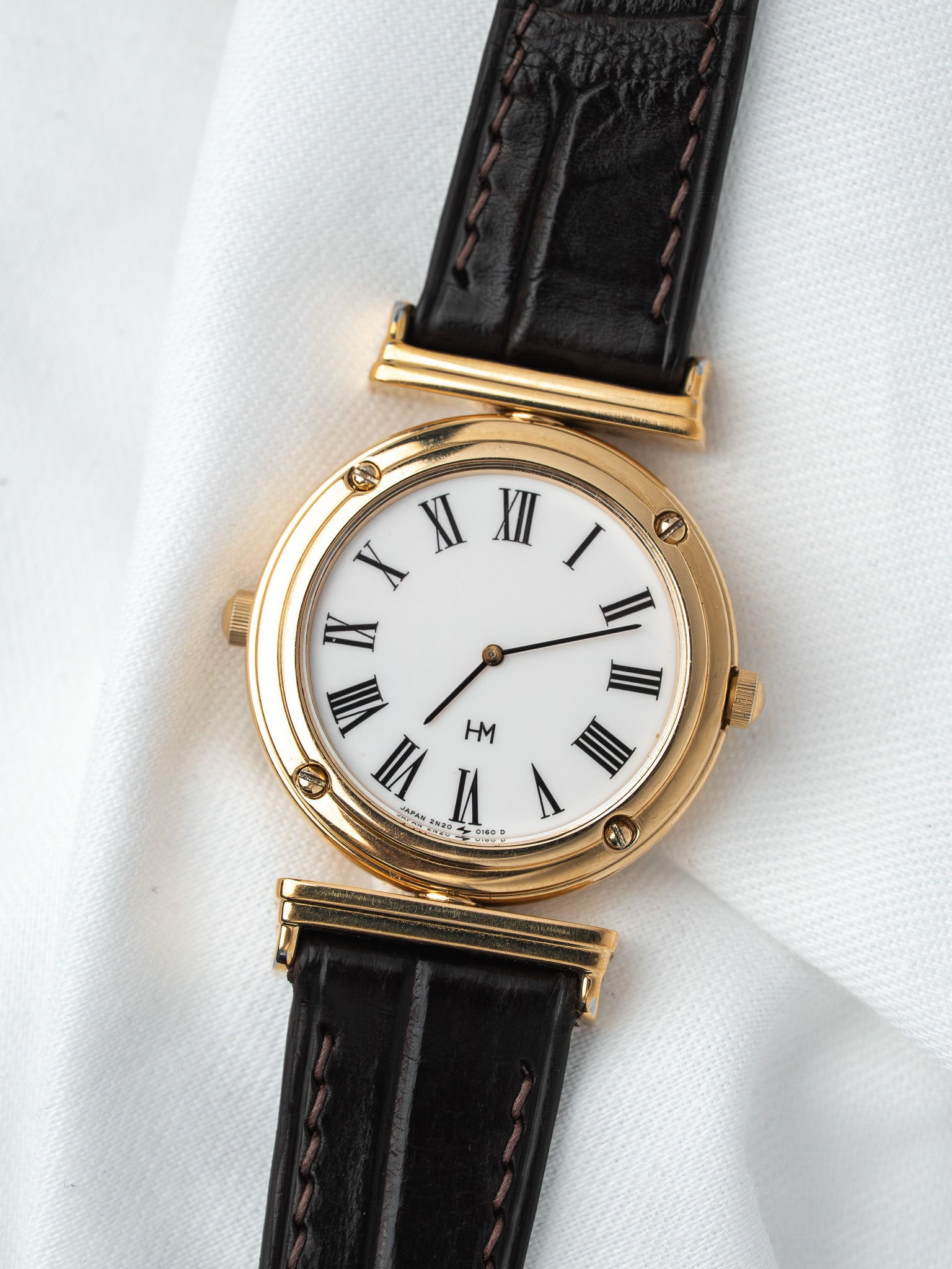 Vintage Seiko Hanae Mori 2N20-0070 Reversible — Gold (1988