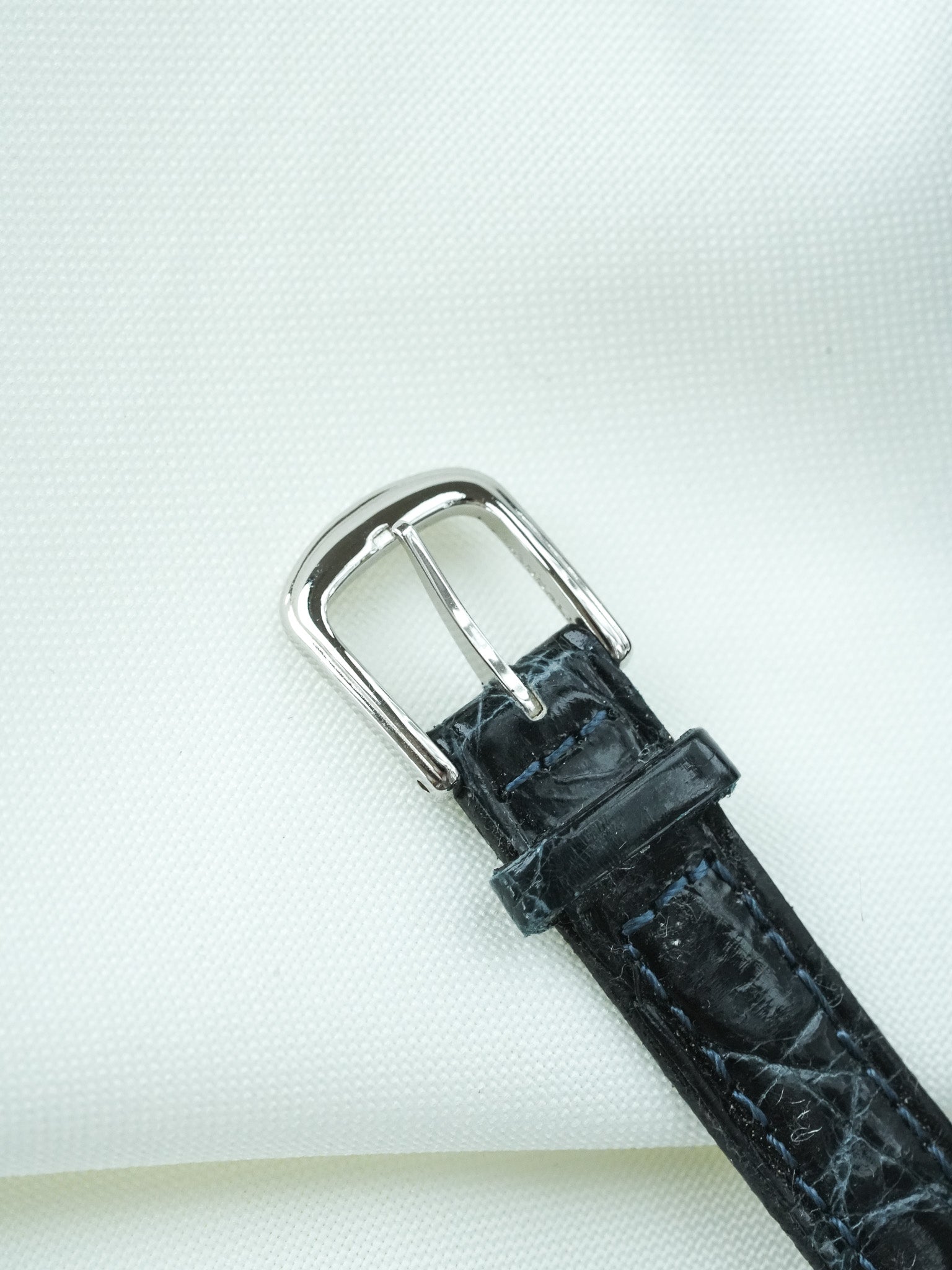 Montre Seiko Lassale Vintage - Mini Tonneau Acier Index Bleu (1984) - Atelier Victor