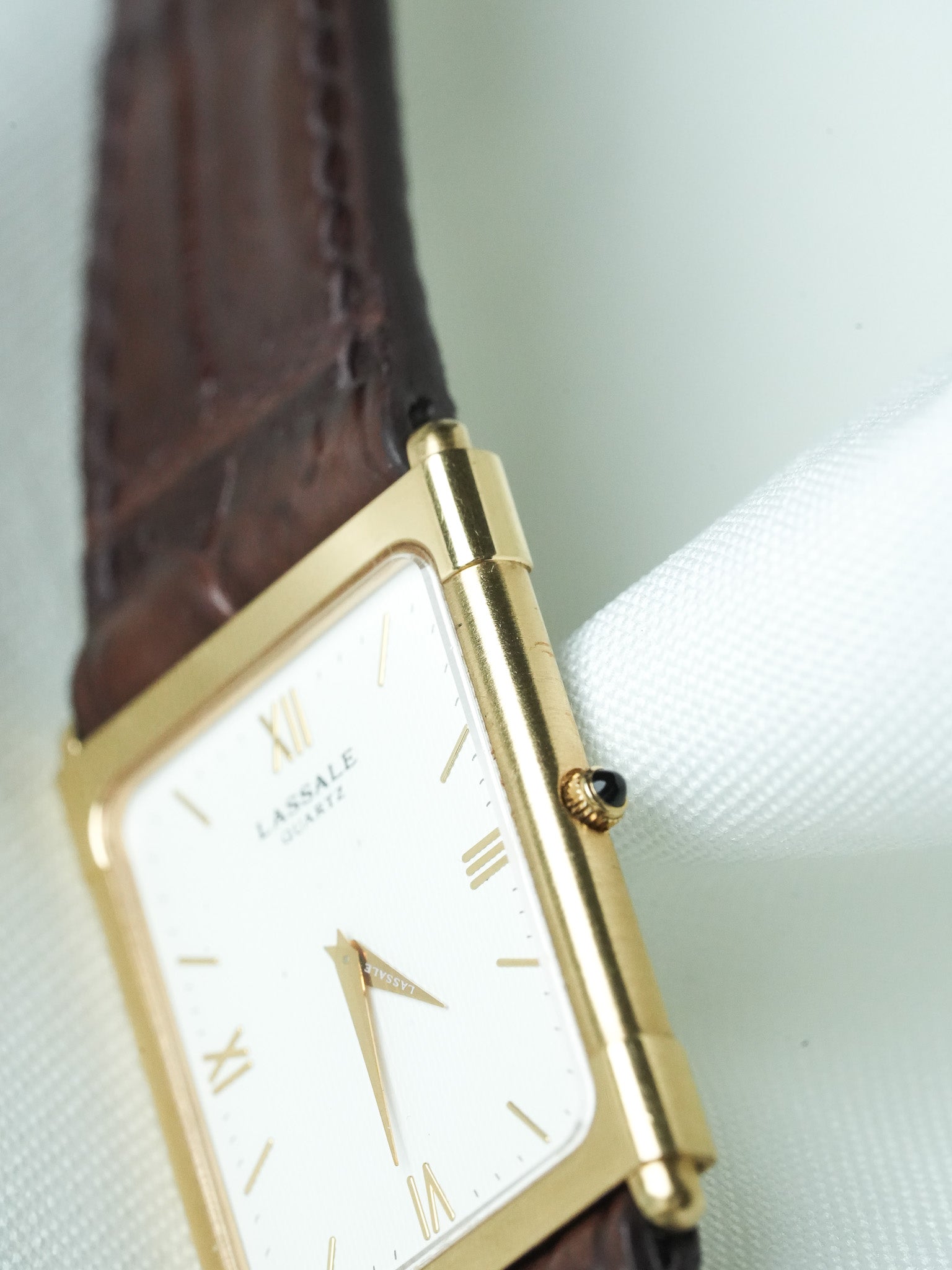 Montre Seiko Lassale Vintage - Tank Extra plaqué Or (1988) - Atelier Victor