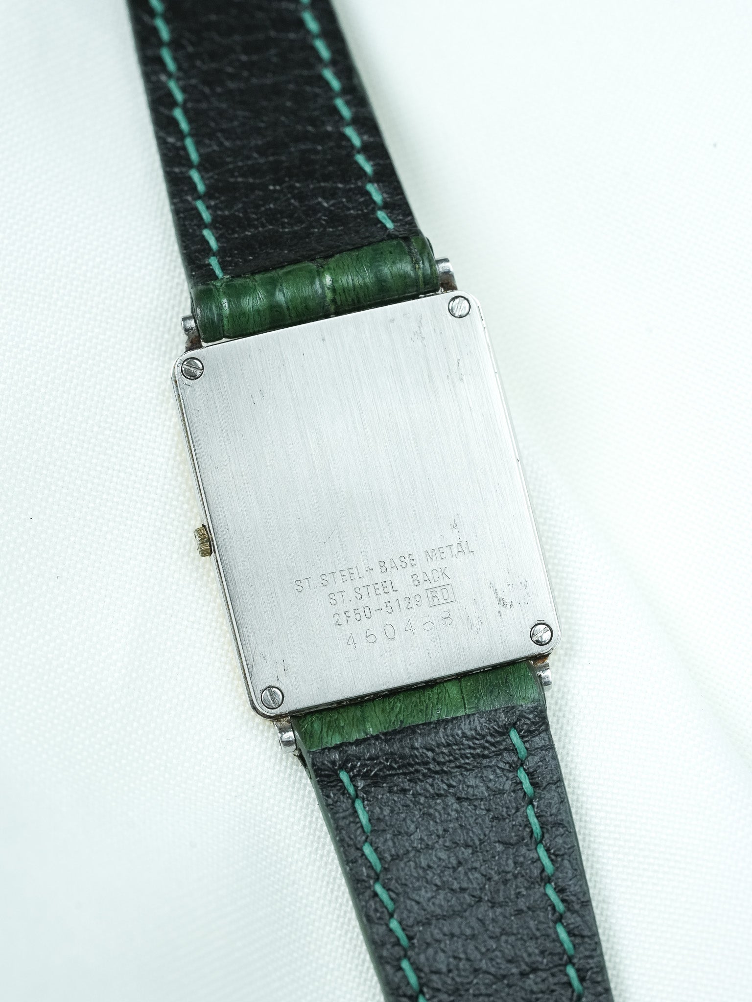 Montre Seiko Lassale Vintage - Tank Extra plate Acier Or (1984) - Atelier Victor