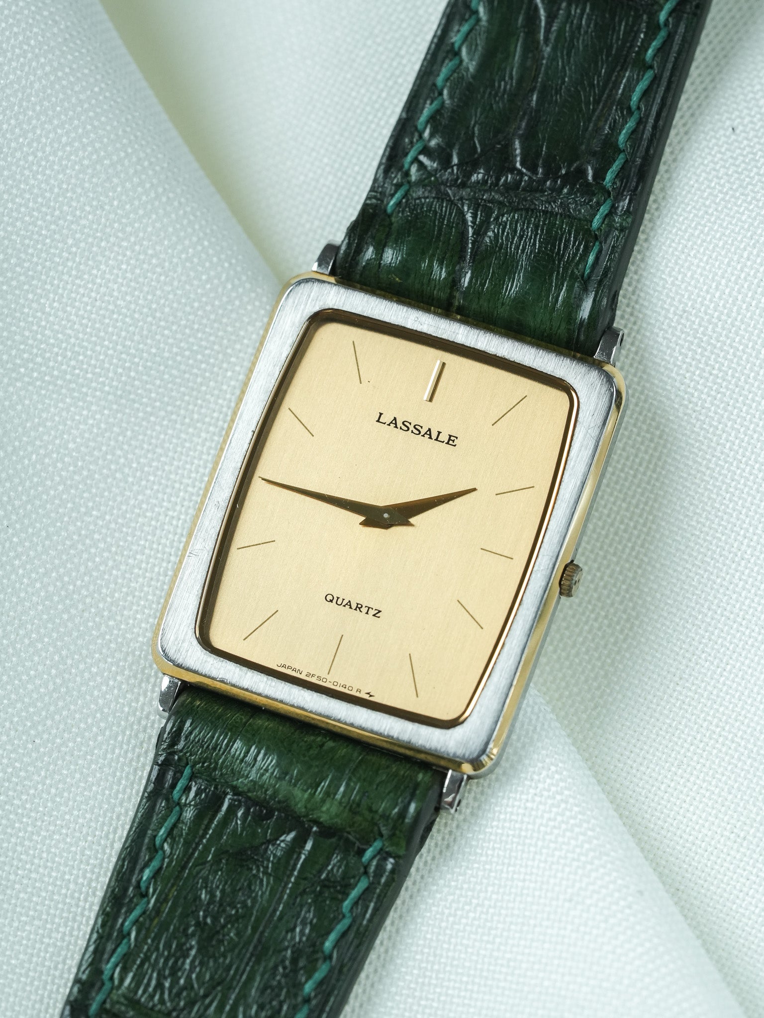 SEIKO セイコー LASSALE ラサール　スクエア　シルバー　tank Vintage 1979 Seiko Tonneau Gold 7820-5420 Watch | Atelier Victor
