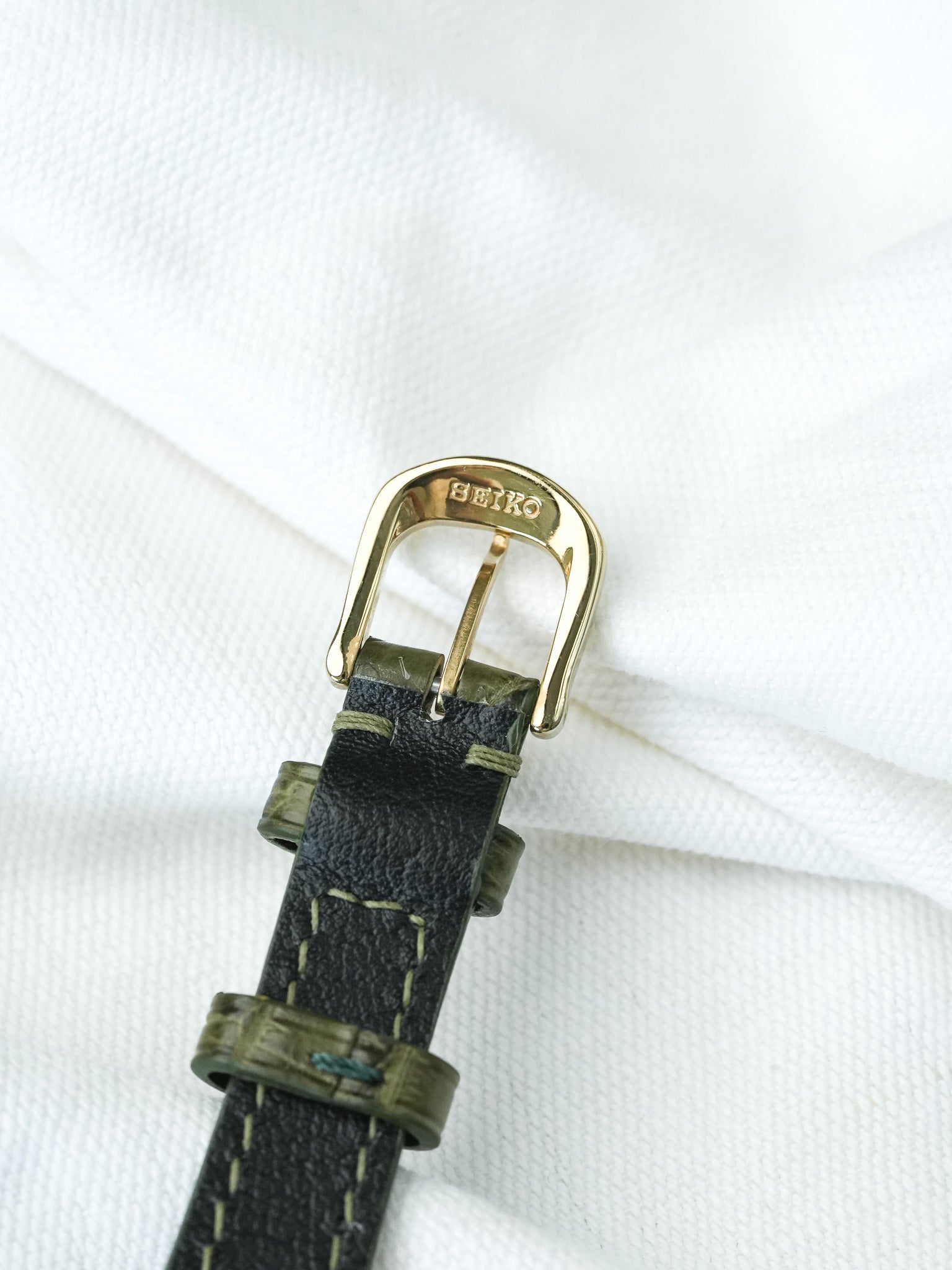 Montre Seiko Lucent Vintage - Tonneau Or Guilloché (1997) - Atelier Victor