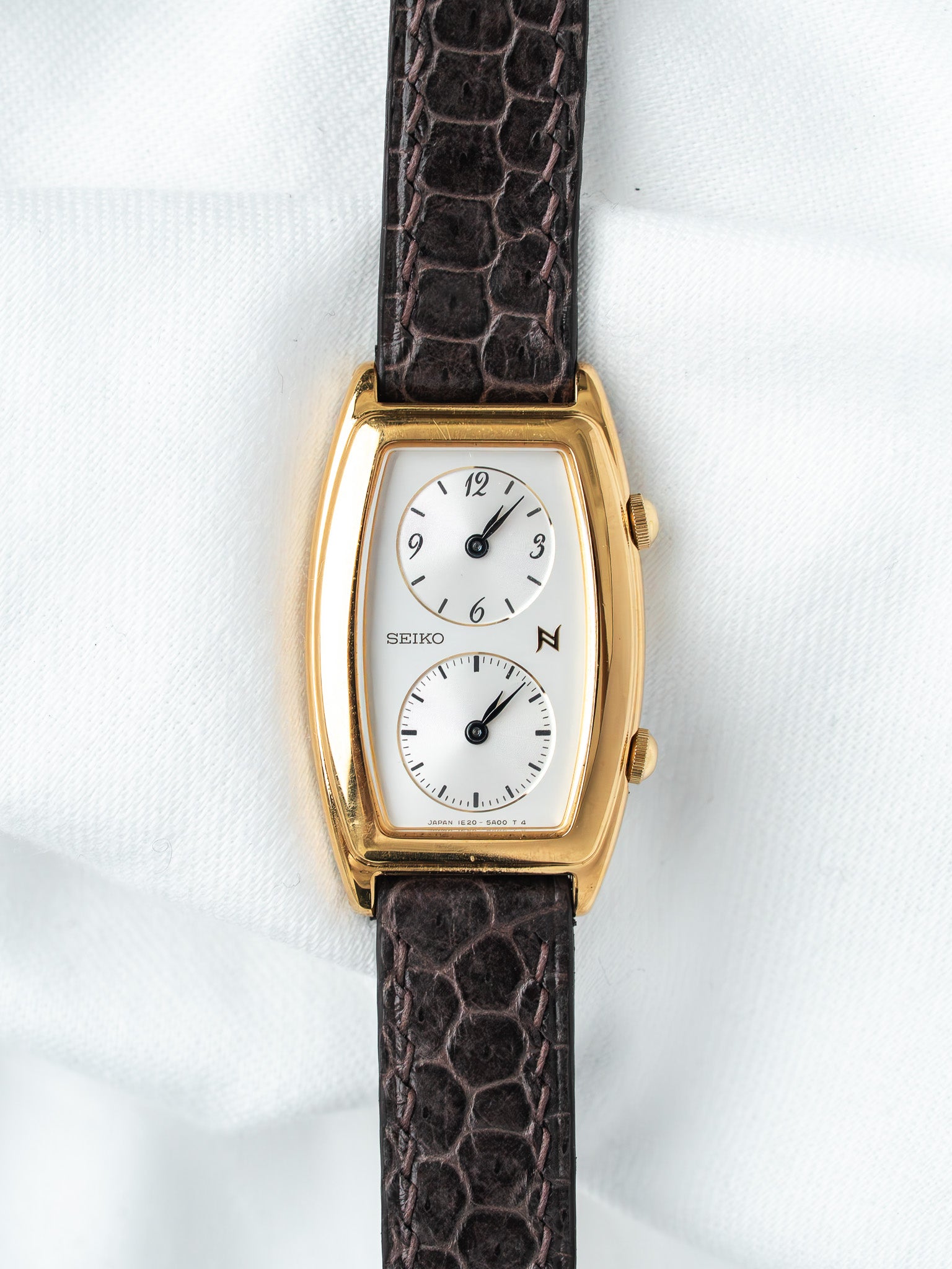 Seiko Noie Dual Time 1E20-3A00 Gold-Plated | Atelier Victor57