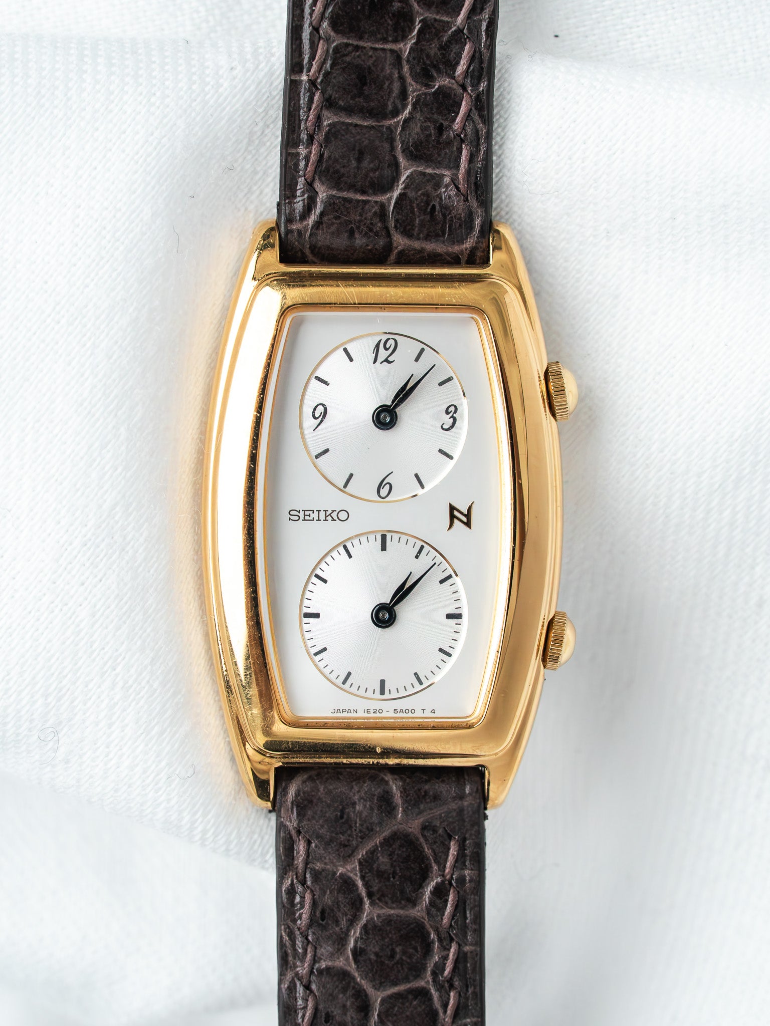 Seiko Noie Dual Time 1E20-3A00 Gold-Plated | Atelier Victor57