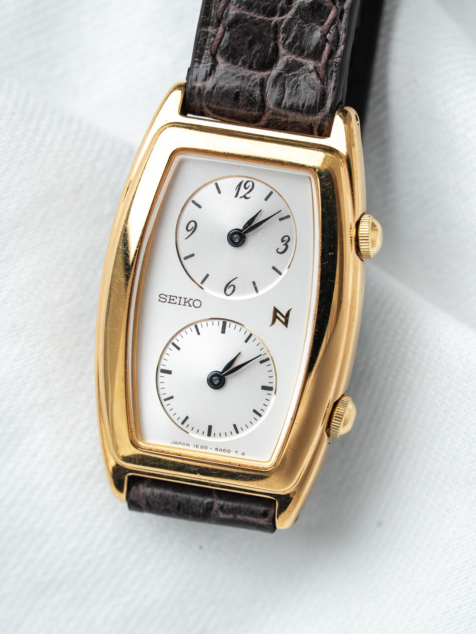 Seiko Noie Dual Time 1E20-3A00 Gold-Plated | Atelier Victor57