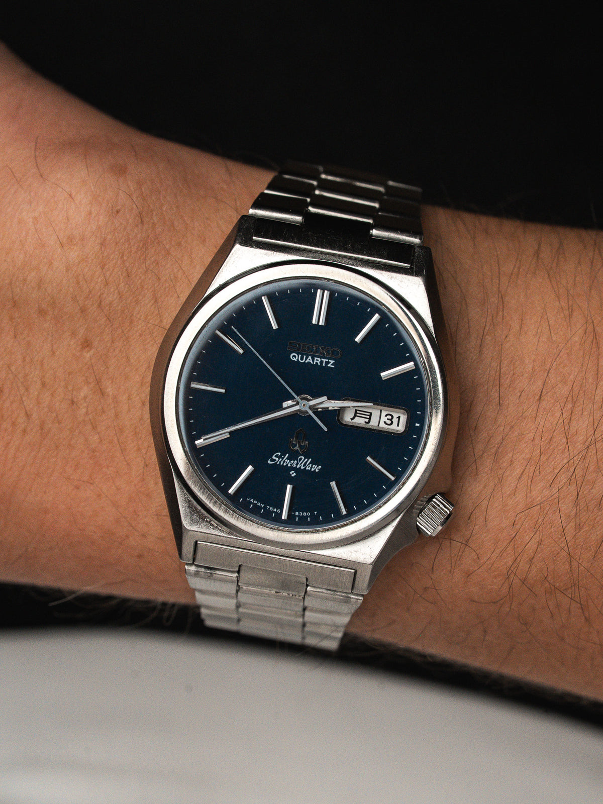 تُرتدى على المعصم - ساعة Seiko Silver Wave 7546-8340 فينتاج - Atelier Victor