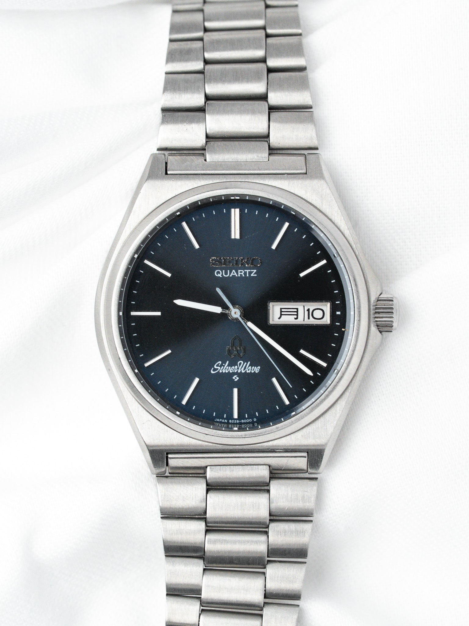 Seiko SilverWave 石英腕表— 蓝色表盘Day-Date（1981） - Atelier Victor
