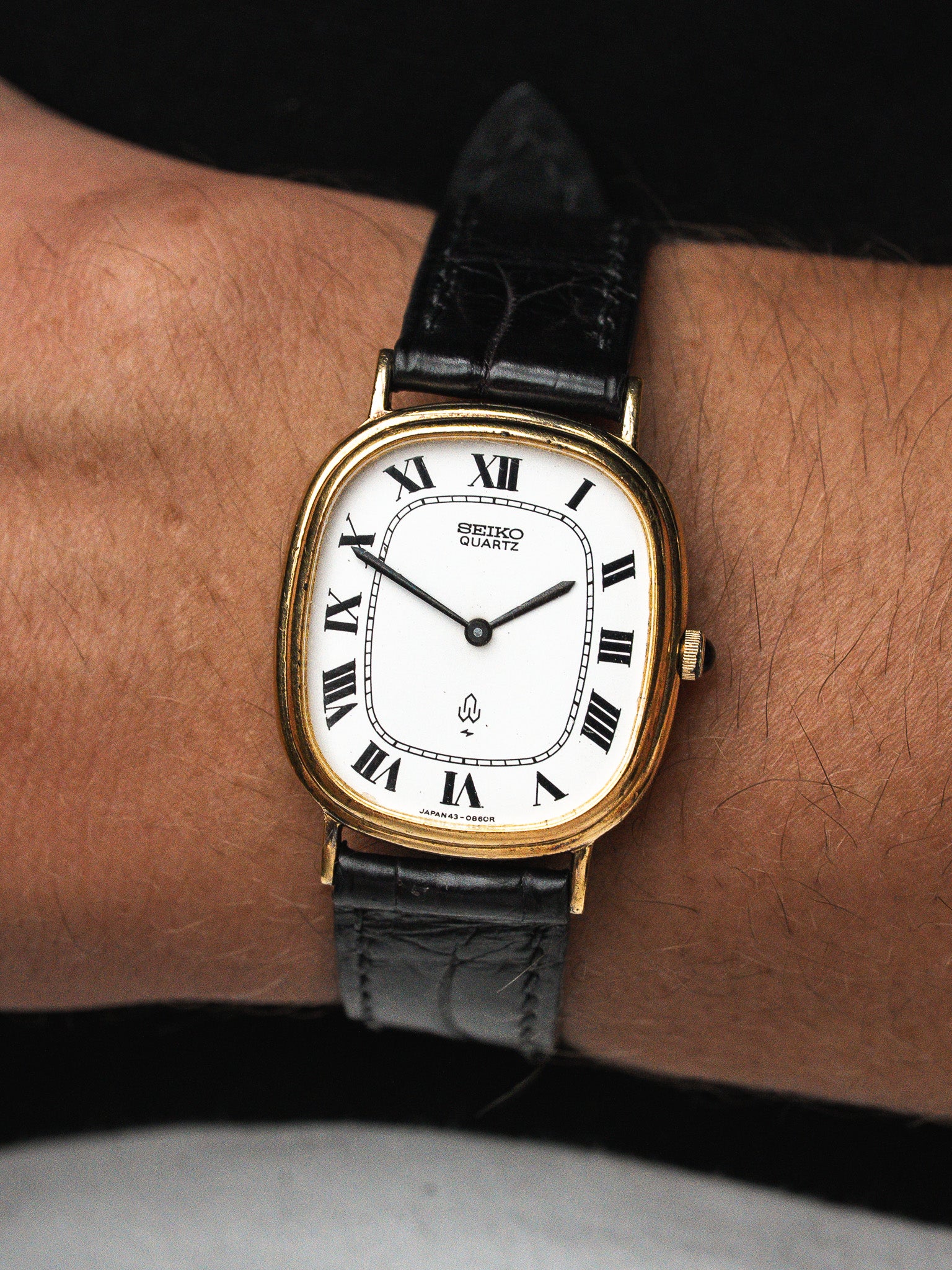 Montre Seiko Vintage 43-3180 — Vermeil Argent 925 Ovale (1976)