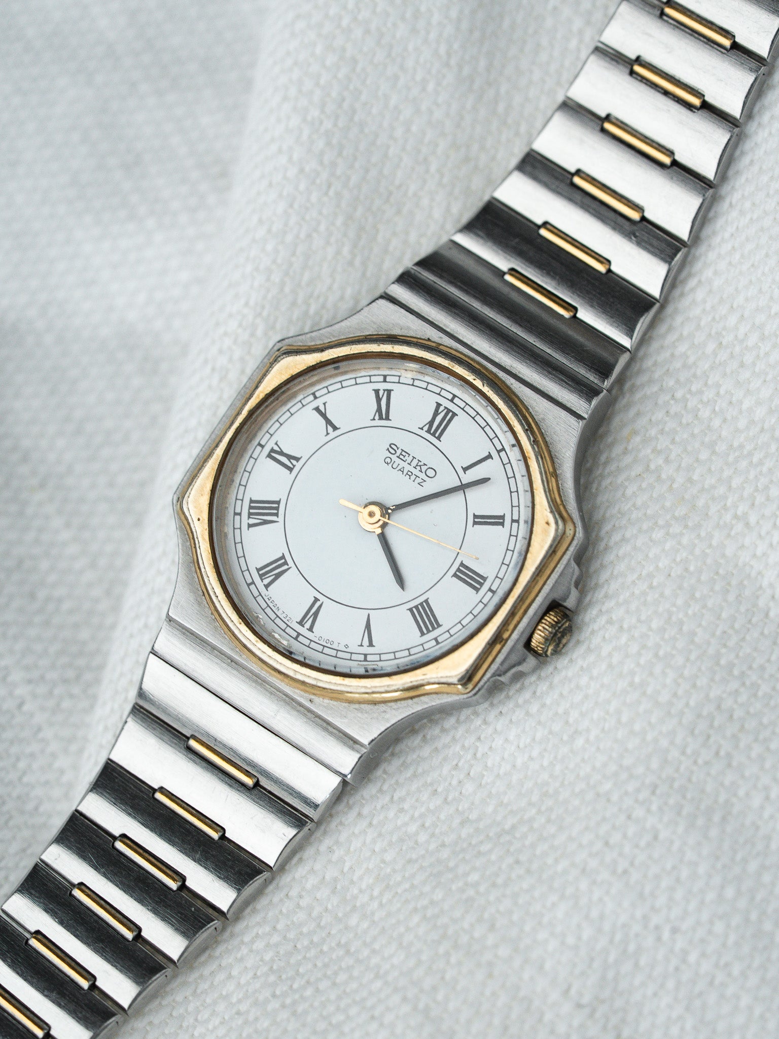 Montre Seiko Vintage - 7321-003 Acier Or Godron Octogonale (1984) - Atelier Victor
